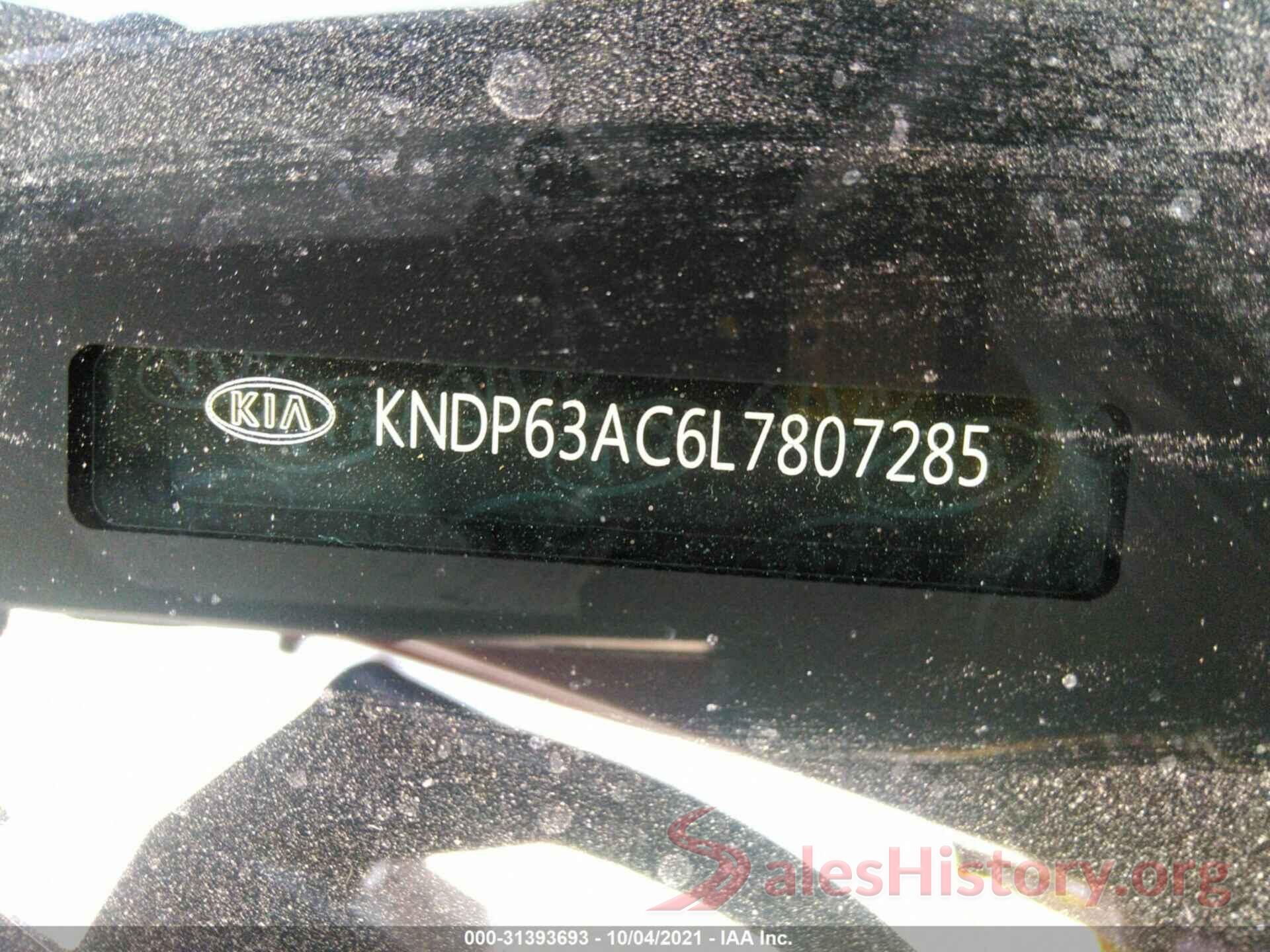 KNDP63AC6L7807285 2020 KIA SPORTAGE