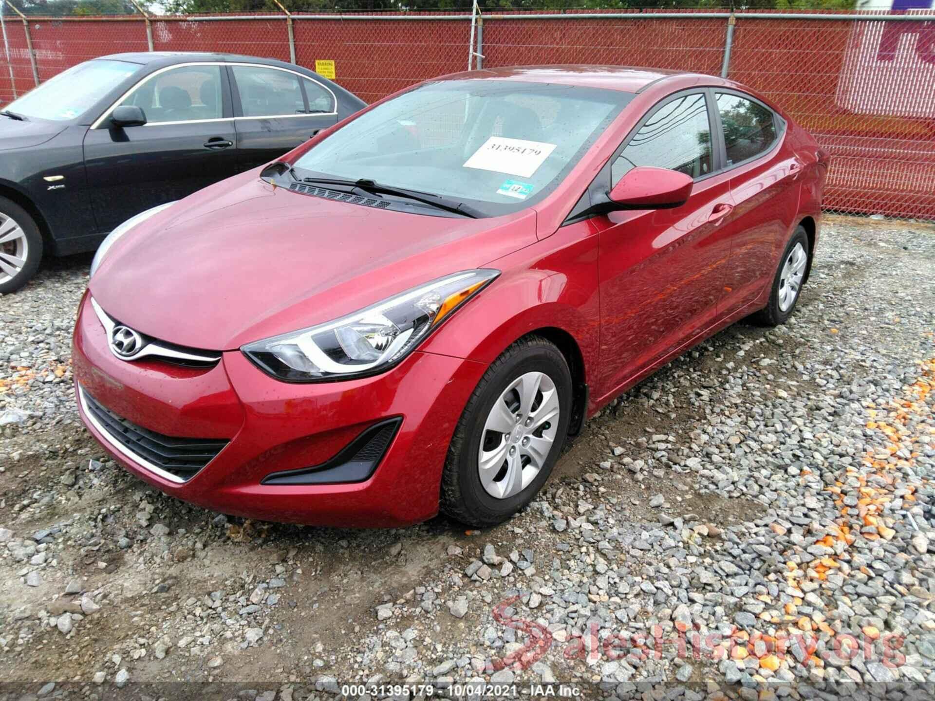 5NPDH4AEXGH795552 2016 HYUNDAI ELANTRA