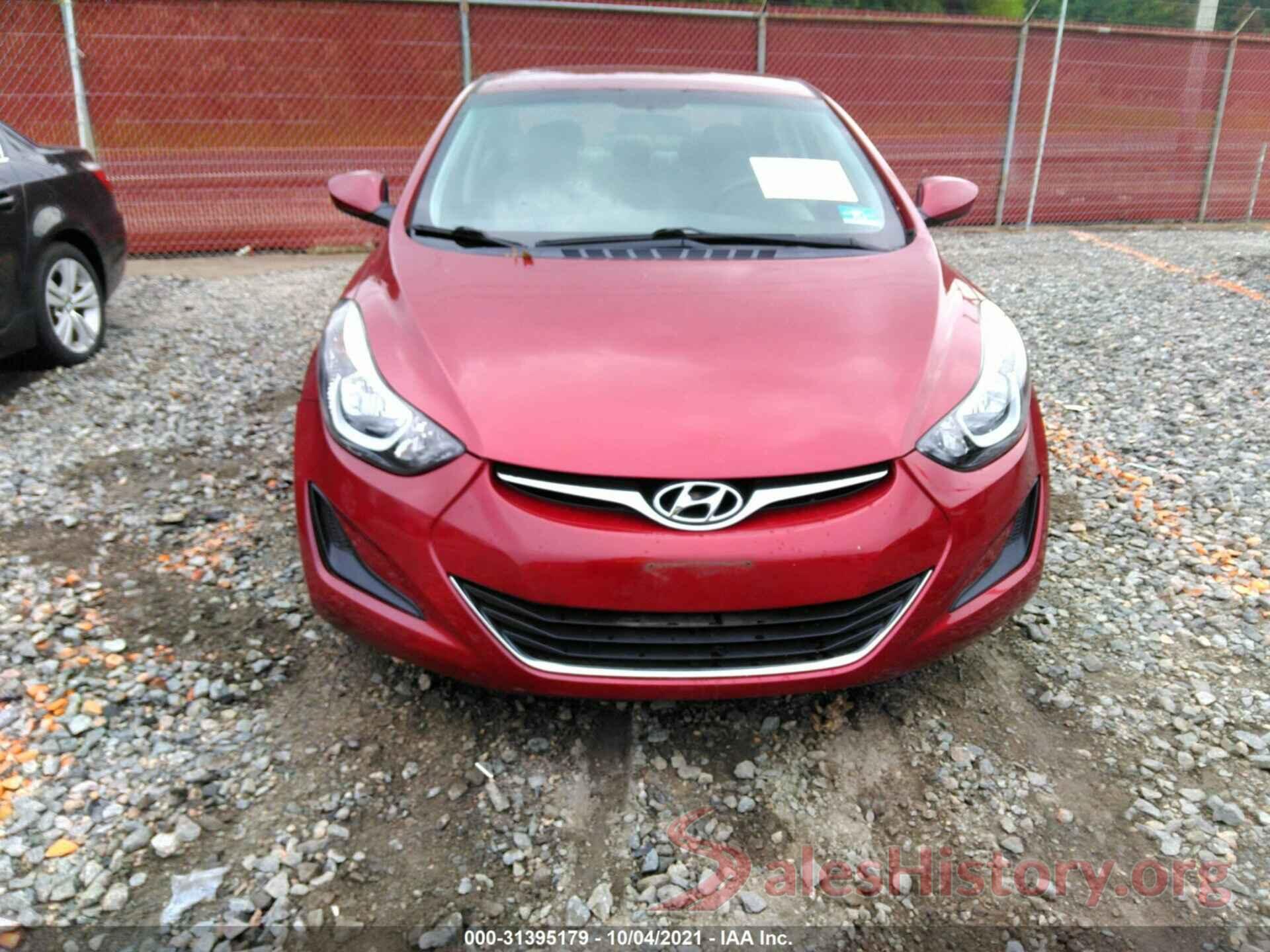 5NPDH4AEXGH795552 2016 HYUNDAI ELANTRA