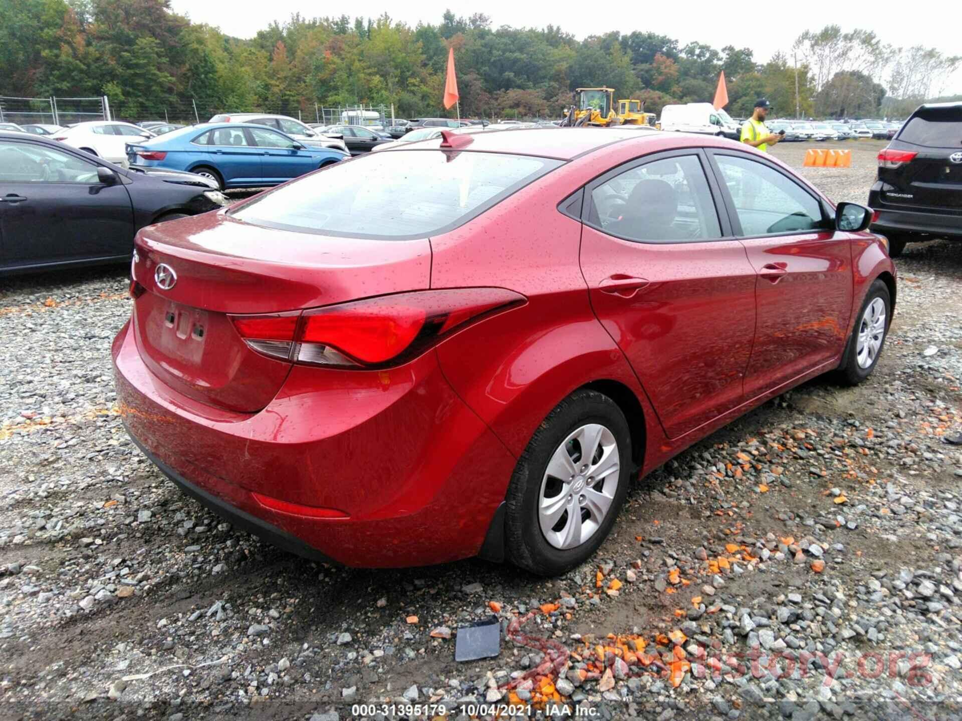 5NPDH4AEXGH795552 2016 HYUNDAI ELANTRA