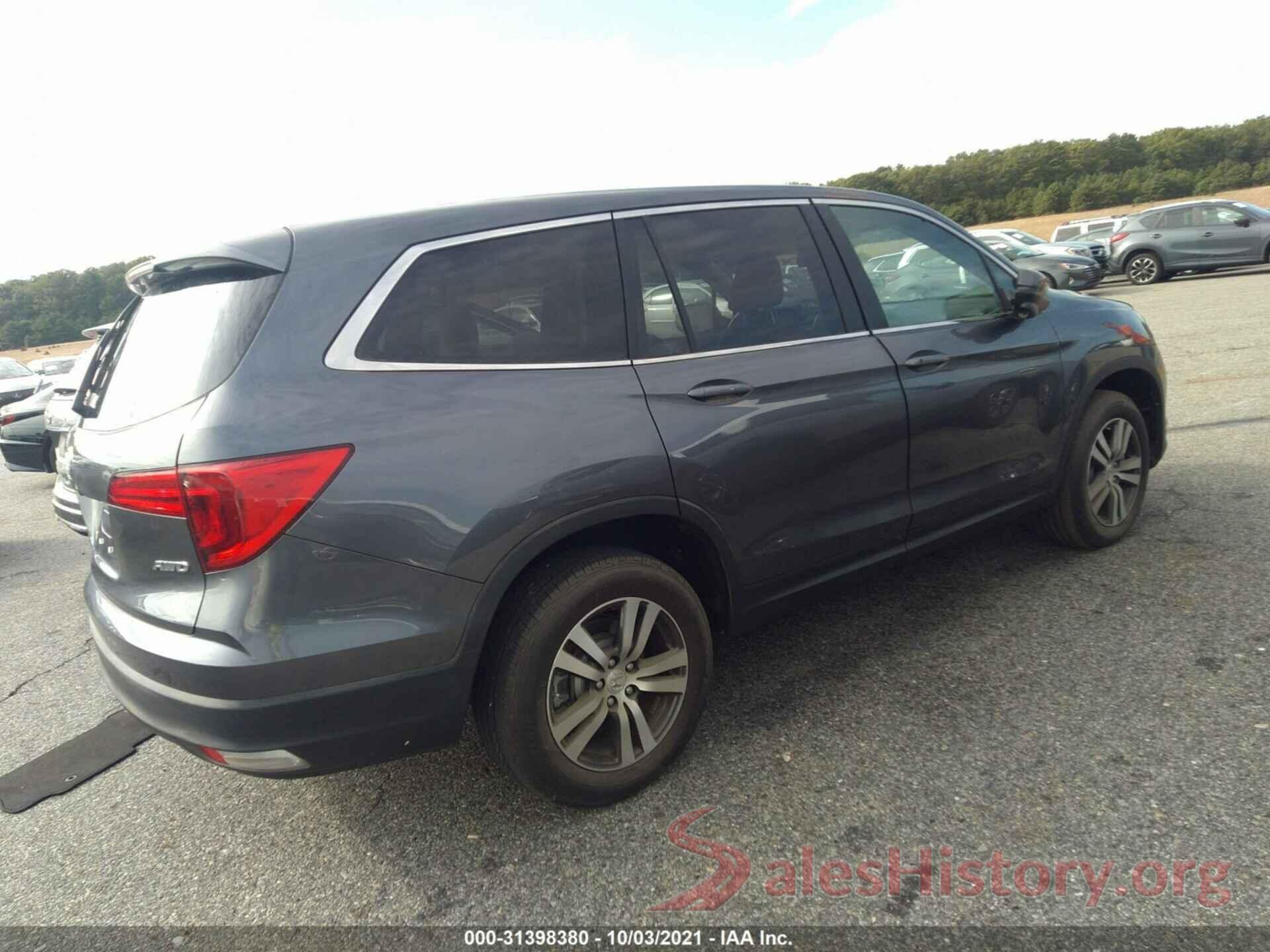 5FNYF6H57HB104535 2017 HONDA PILOT