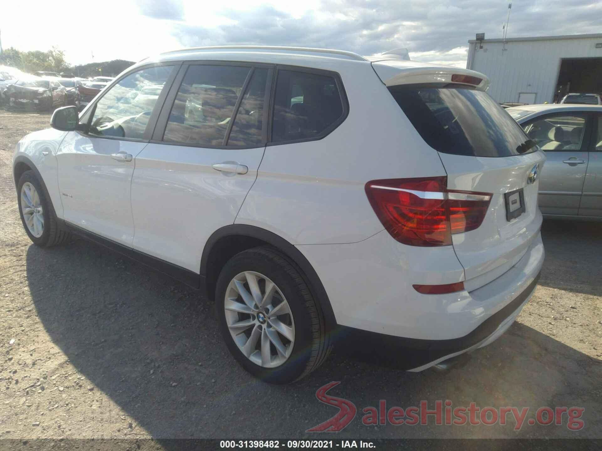 5UXWX9C3XH0T23594 2017 BMW X3