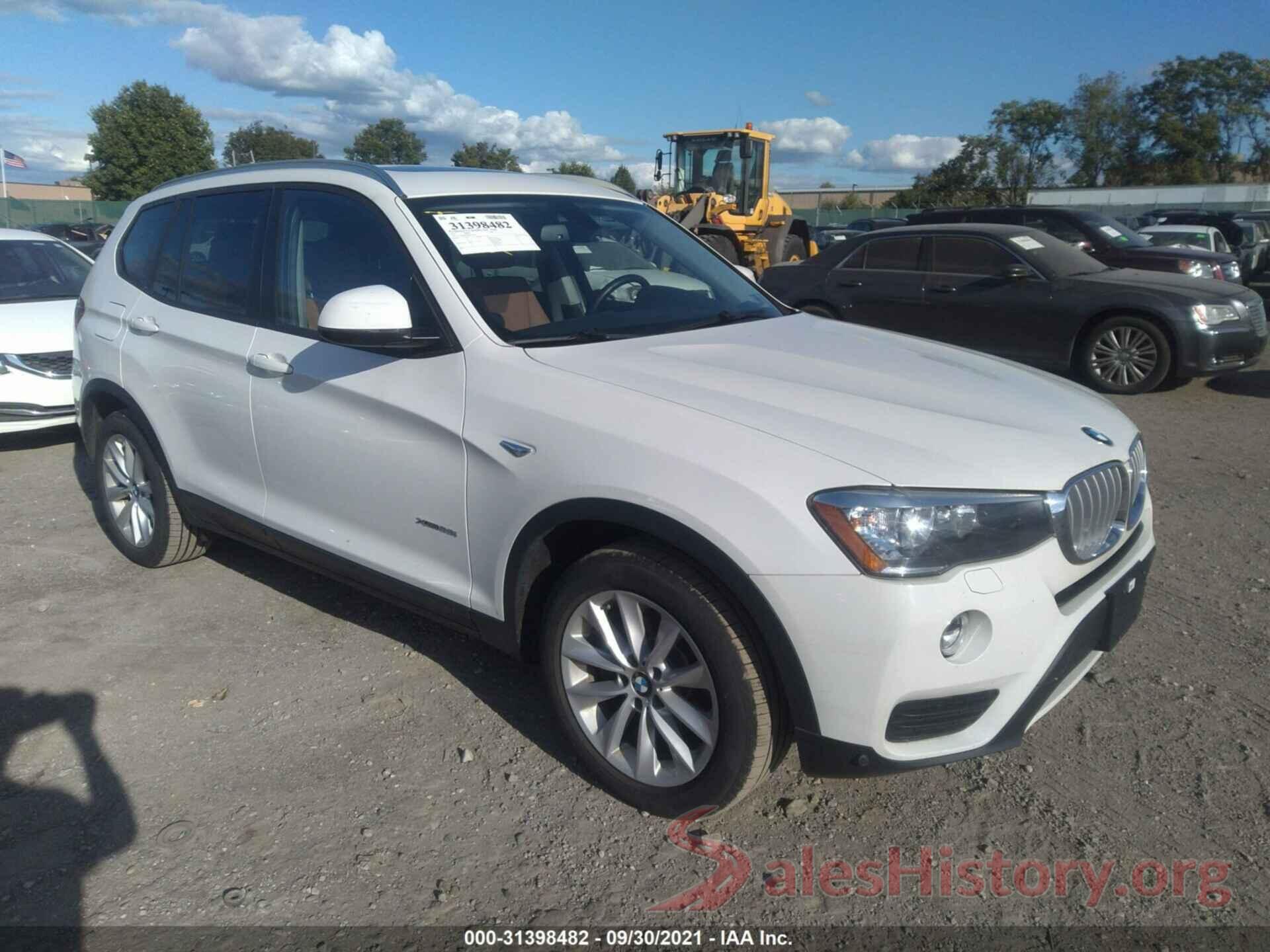 5UXWX9C3XH0T23594 2017 BMW X3