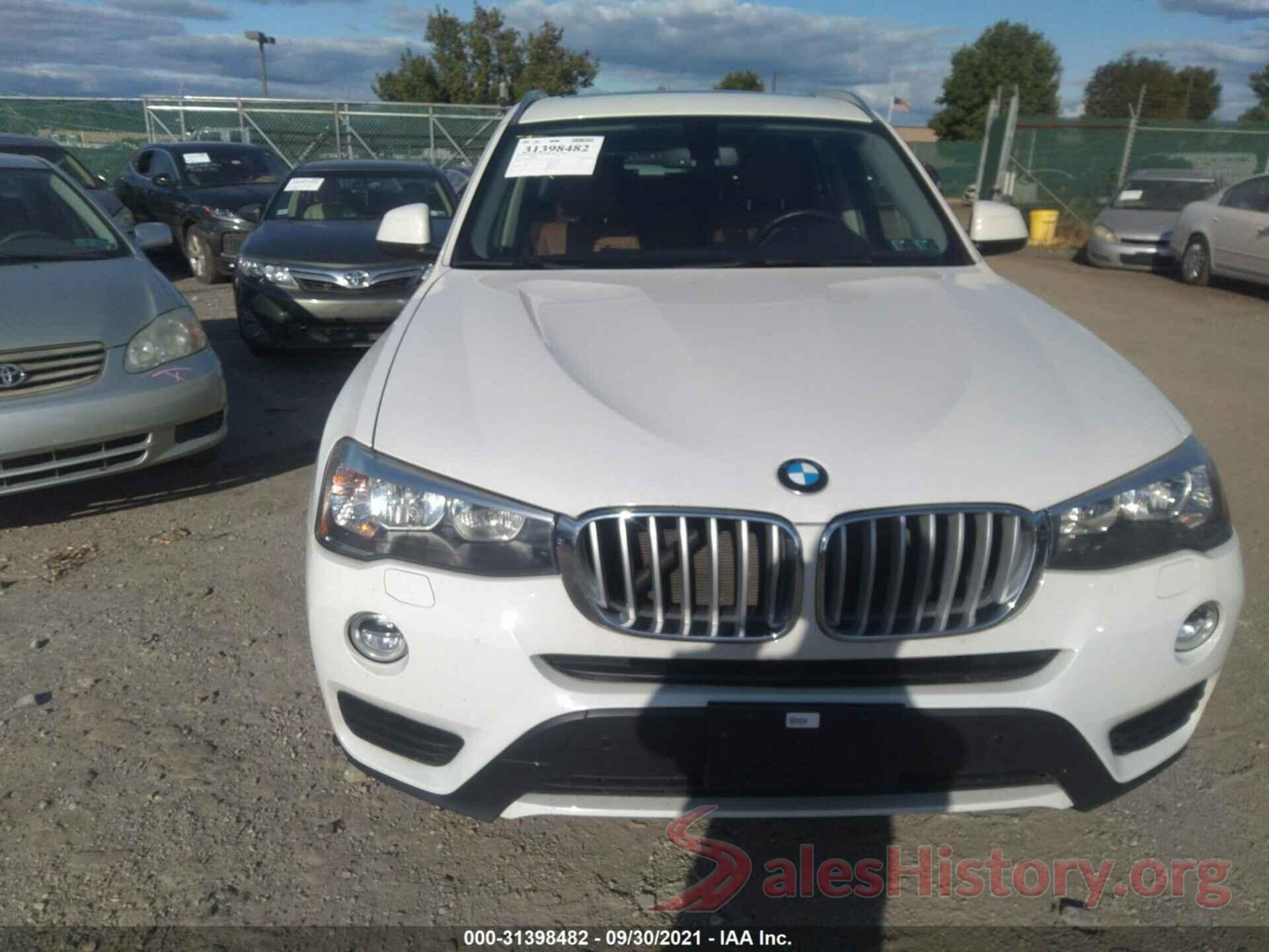 5UXWX9C3XH0T23594 2017 BMW X3