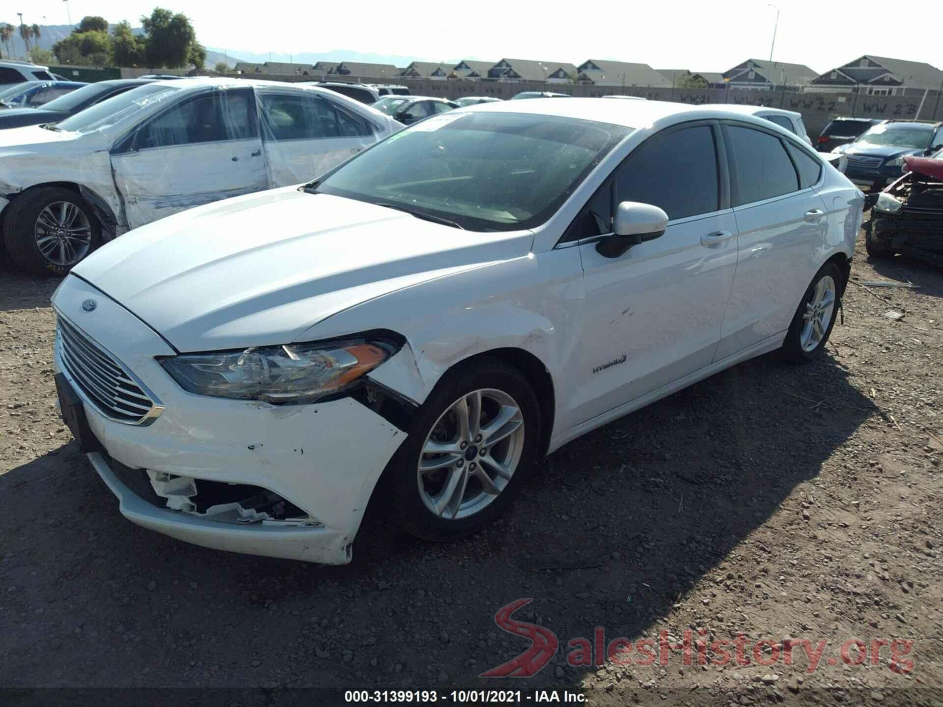 3FA6P0LU2JR140806 2018 FORD FUSION HYBRID