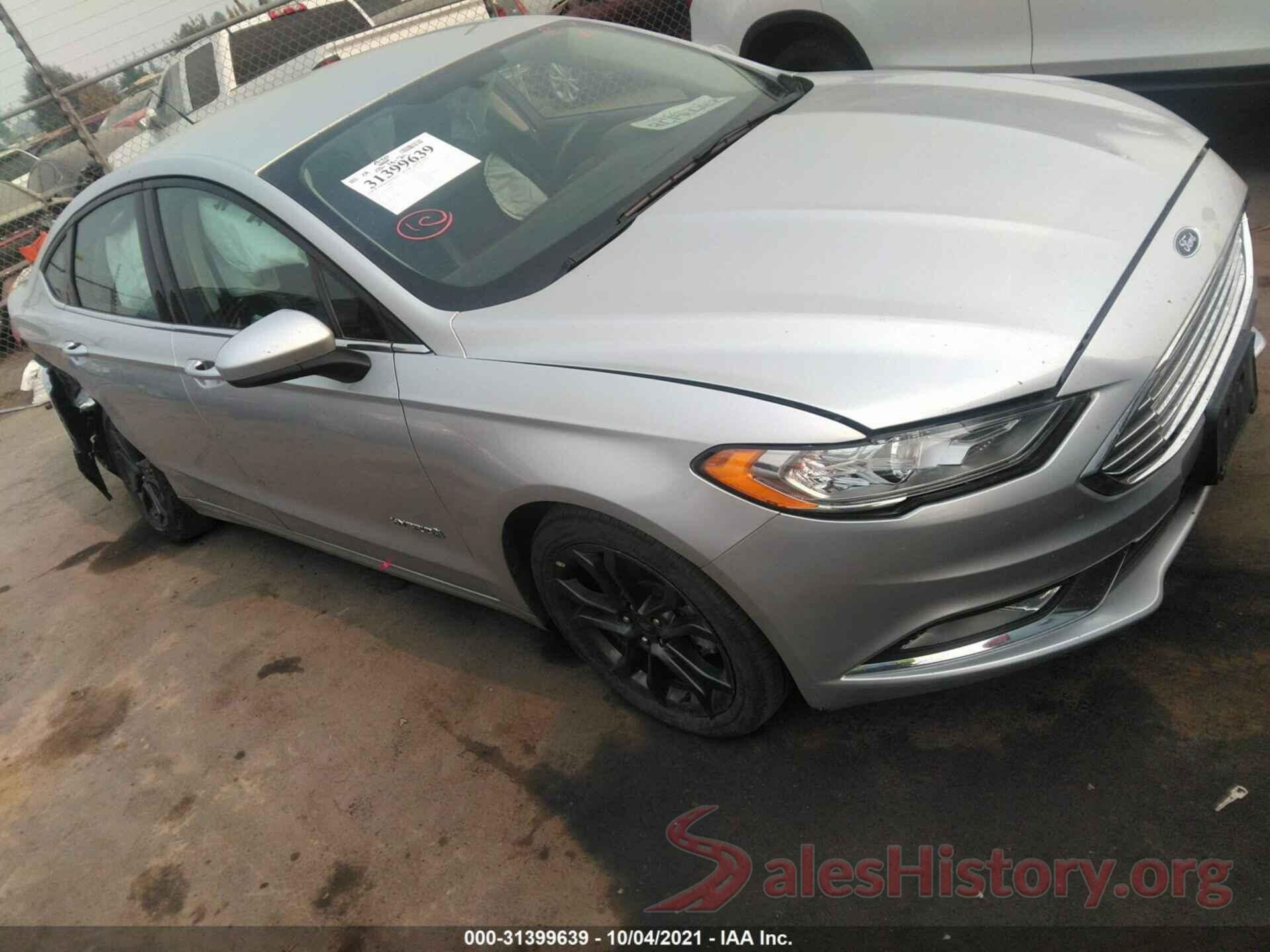 3FA6P0LU9JR219602 2018 FORD FUSION HYBRID