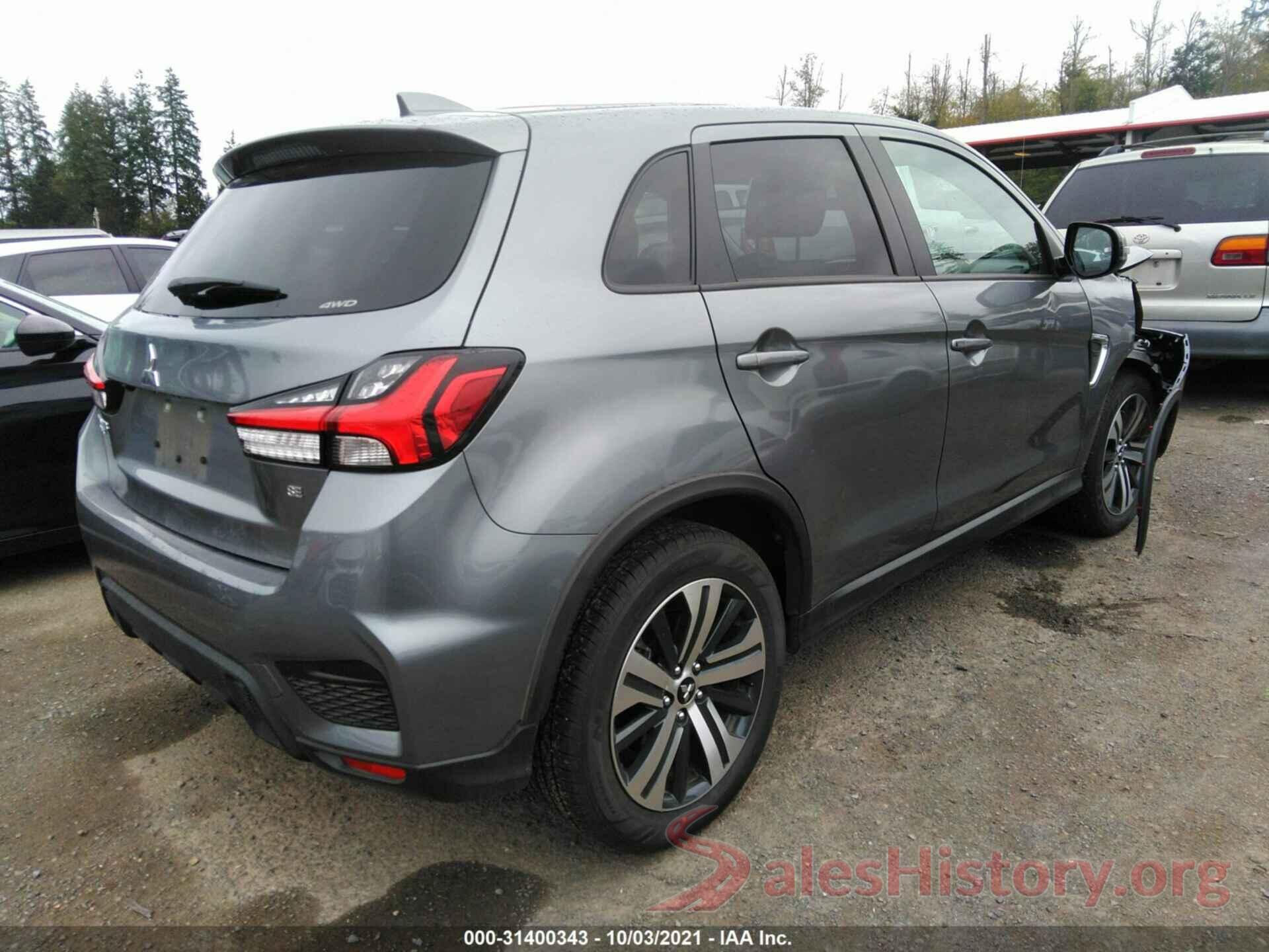 JA4ARUAUXMU023796 2021 MITSUBISHI OUTLANDER SPORT