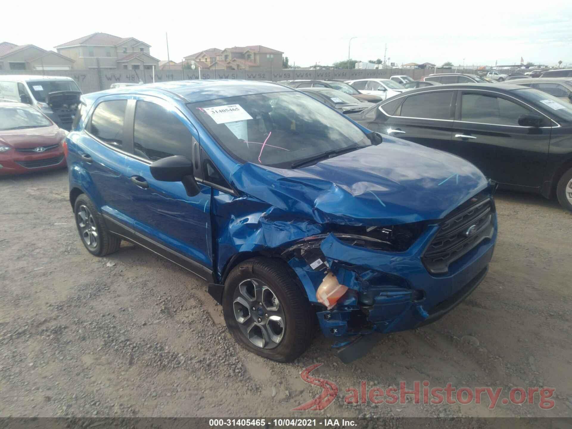 MAJ3S2FE9MC408934 2021 FORD ECOSPORT