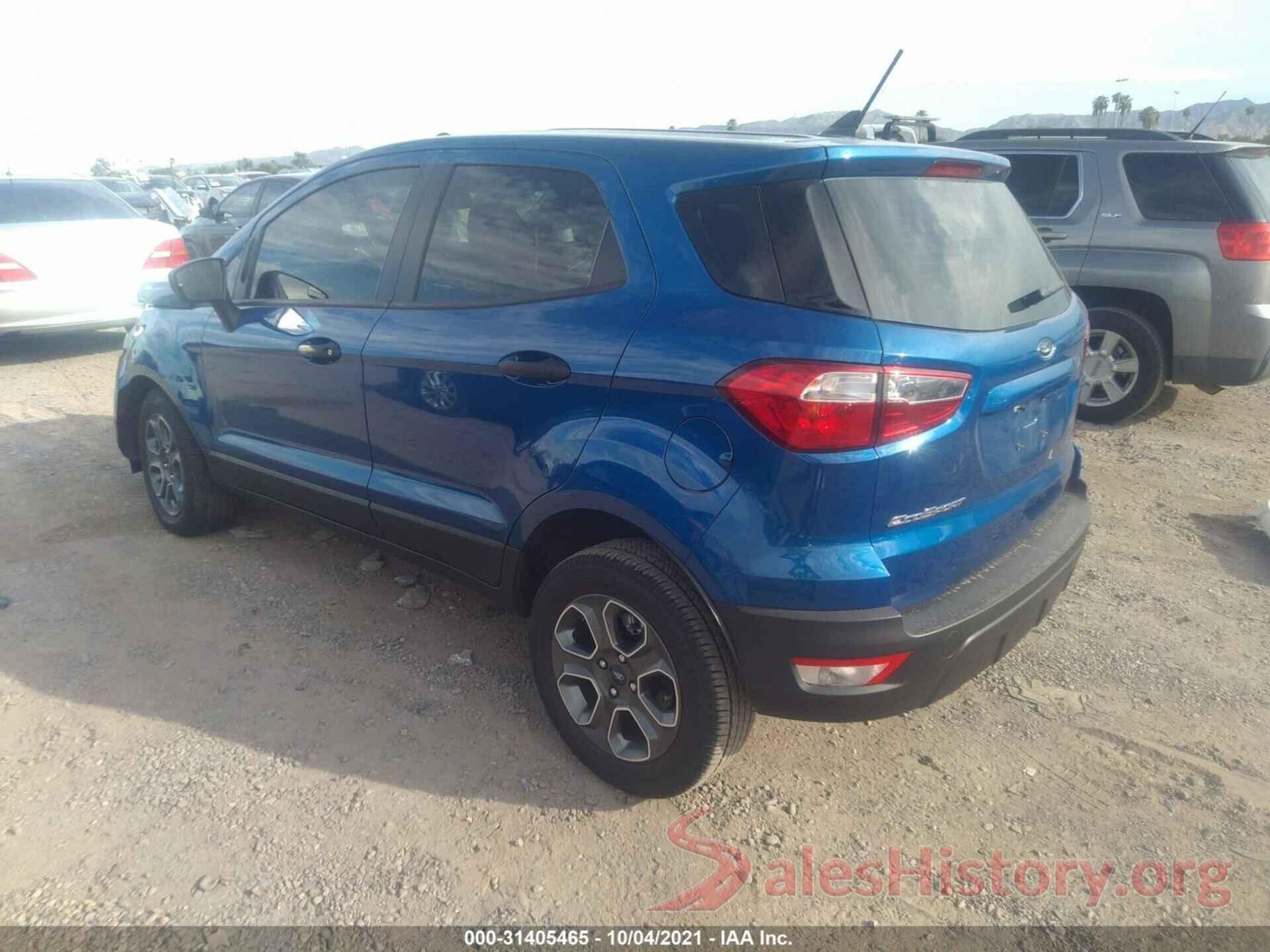 MAJ3S2FE9MC408934 2021 FORD ECOSPORT