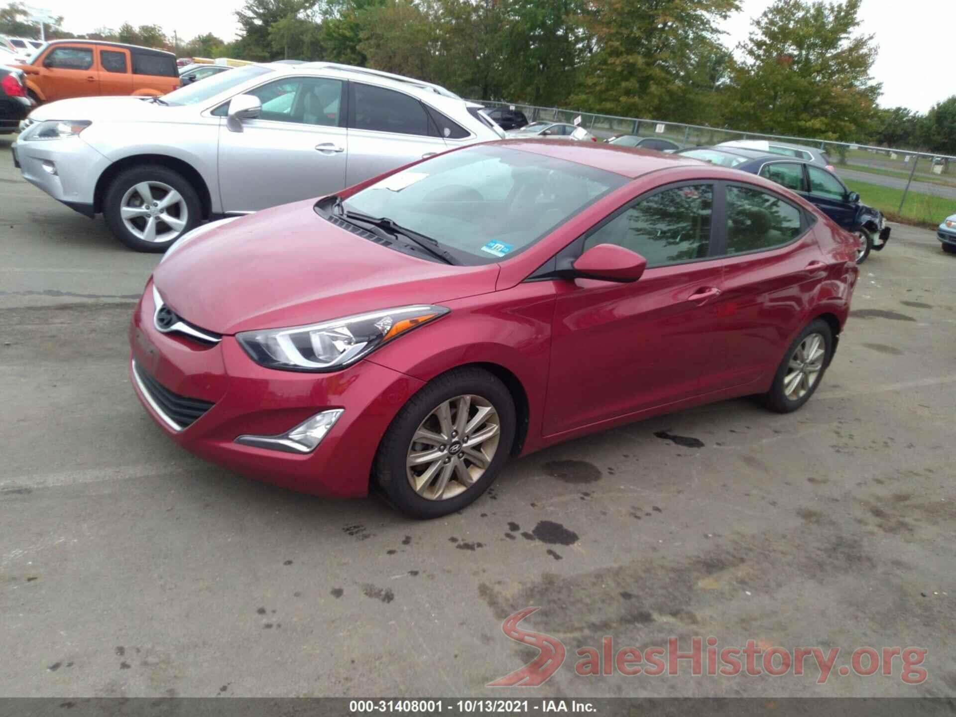 5NPDH4AE9GH788401 2016 HYUNDAI ELANTRA