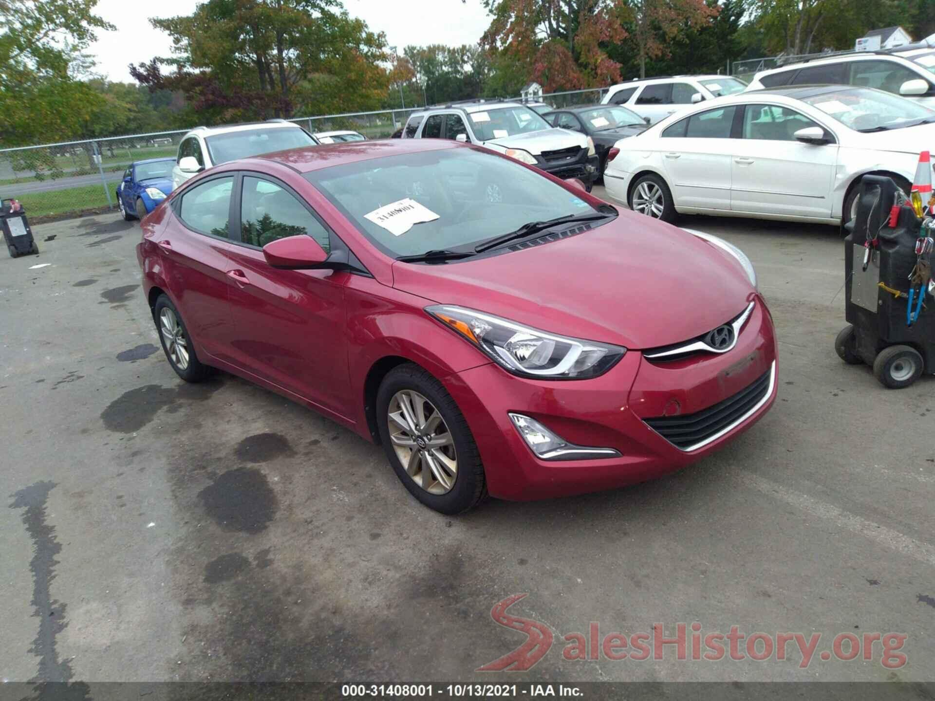 5NPDH4AE9GH788401 2016 HYUNDAI ELANTRA