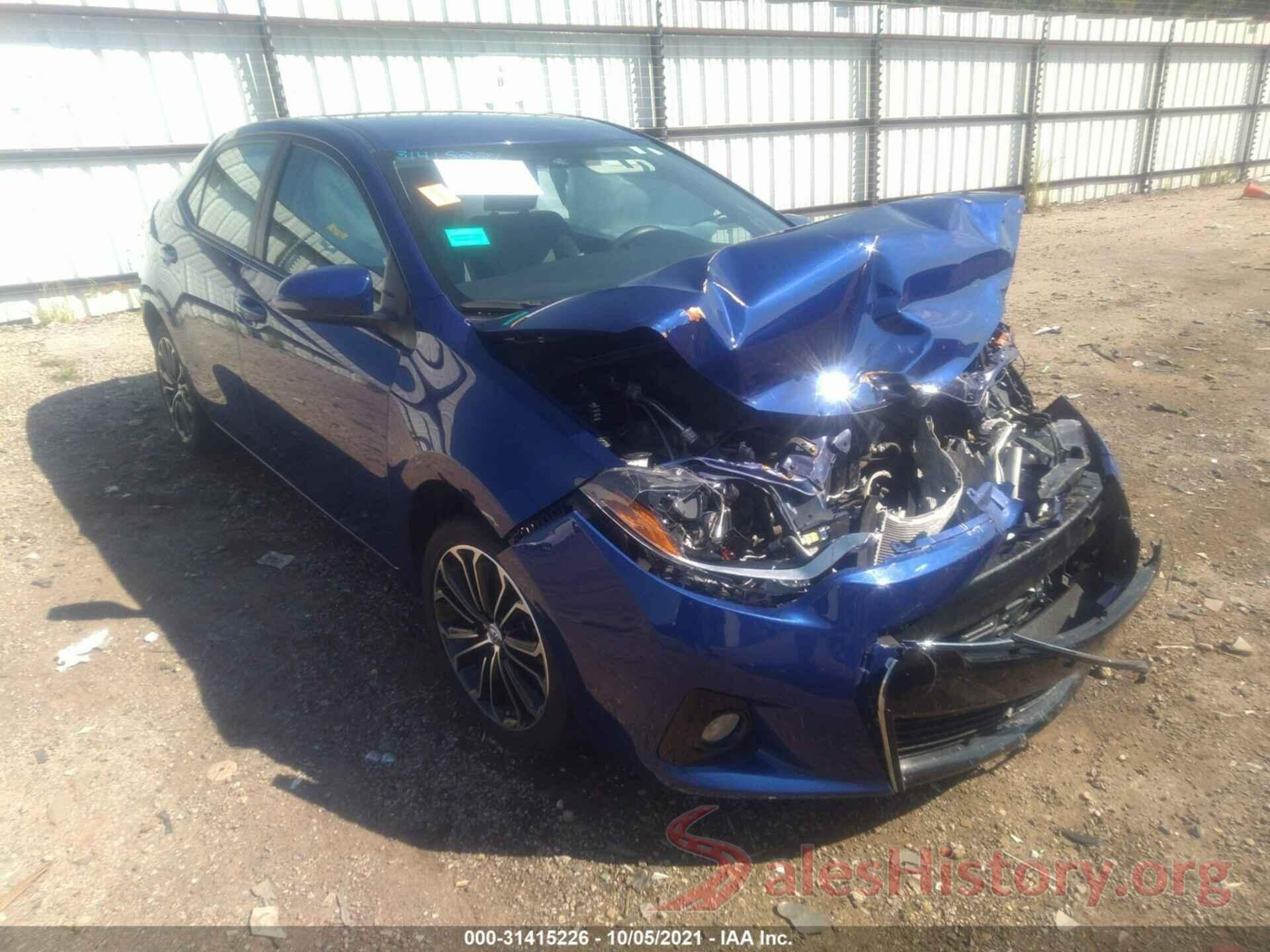 5YFBURHE7GP517894 2016 TOYOTA COROLLA