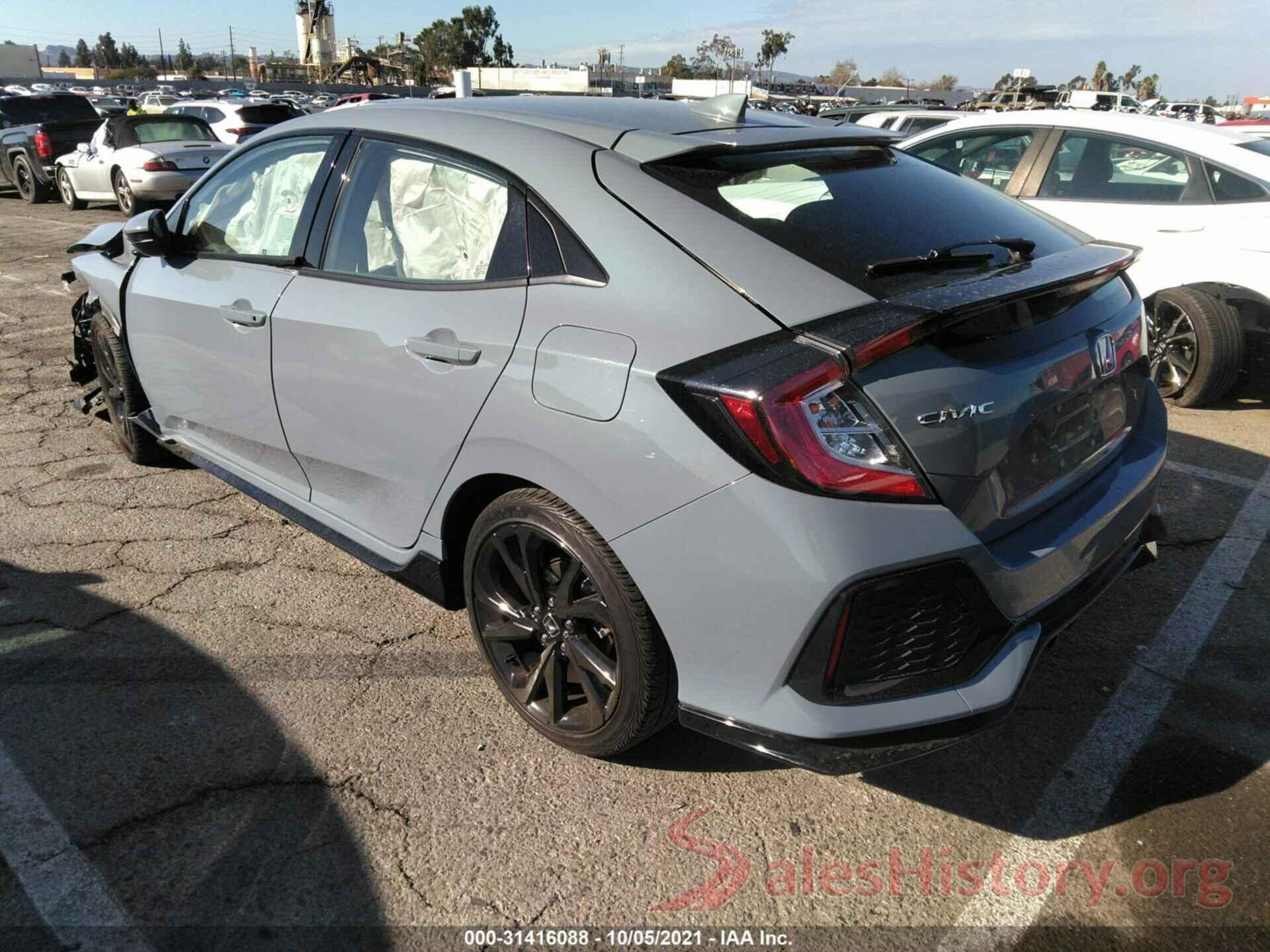 SHHFK7H48KU419222 2019 HONDA CIVIC HATCHBACK