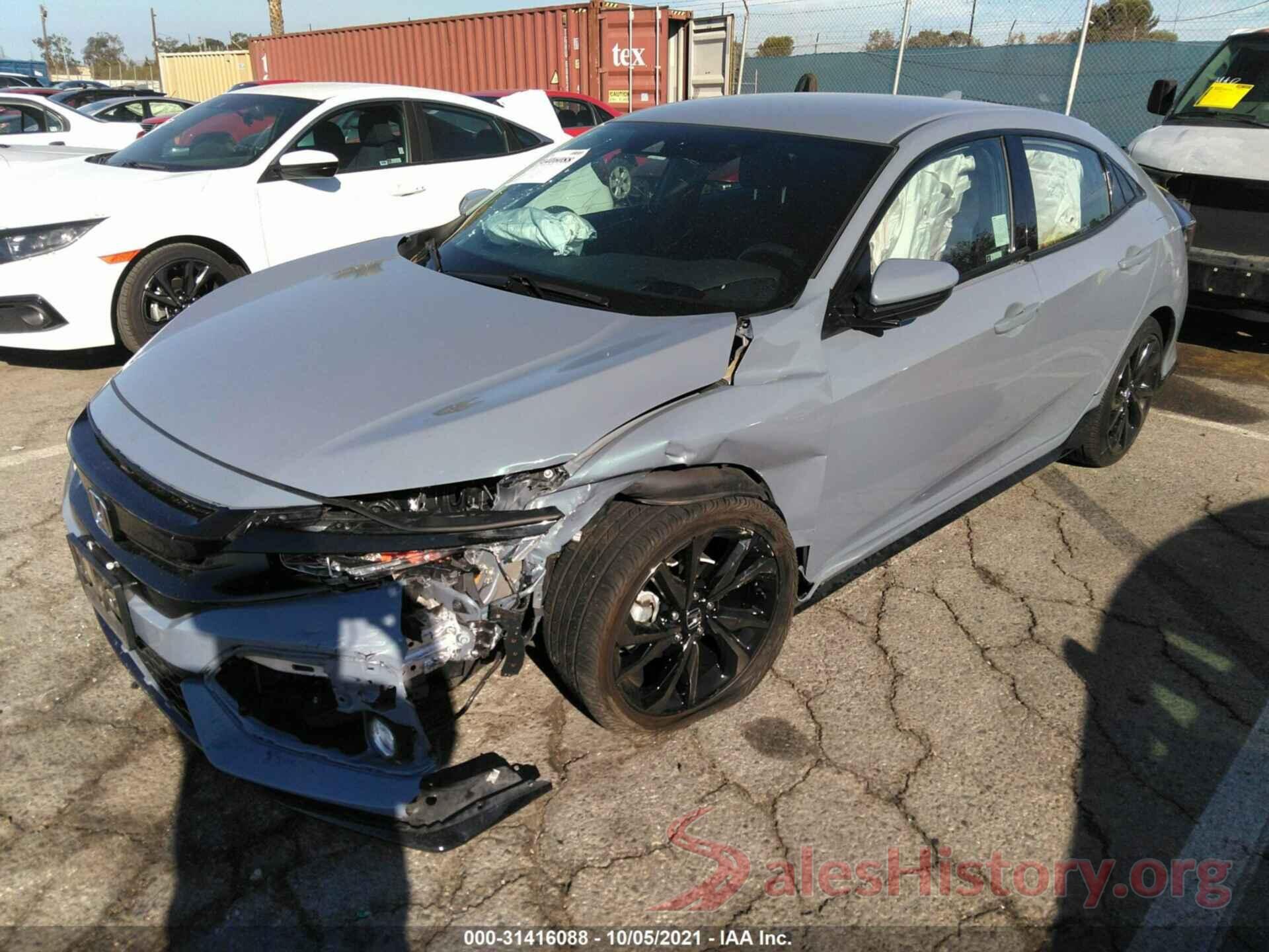 SHHFK7H48KU419222 2019 HONDA CIVIC HATCHBACK