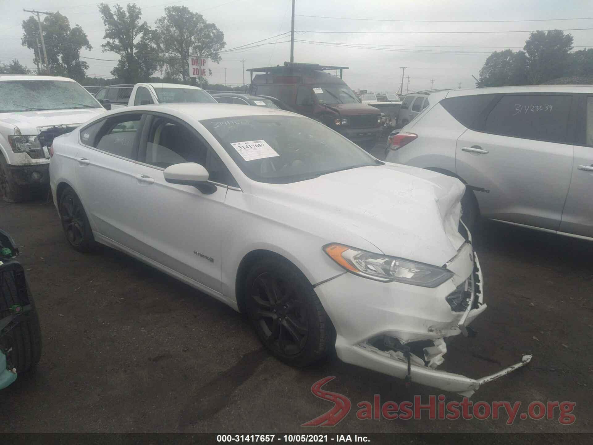 3FA6P0LU6JR211196 2018 FORD FUSION HYBRID