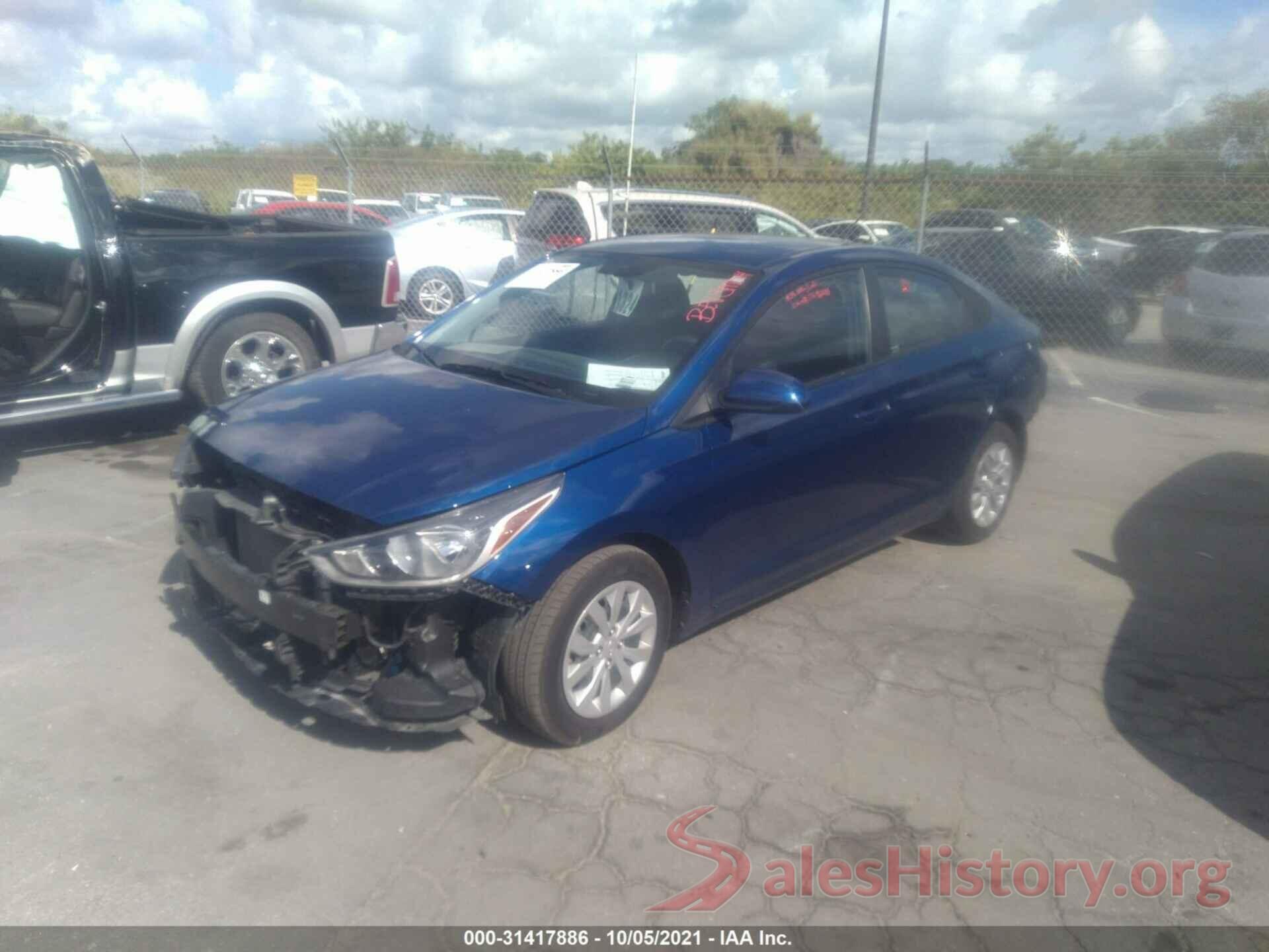 3KPC24A6XLE109661 2020 HYUNDAI ACCENT