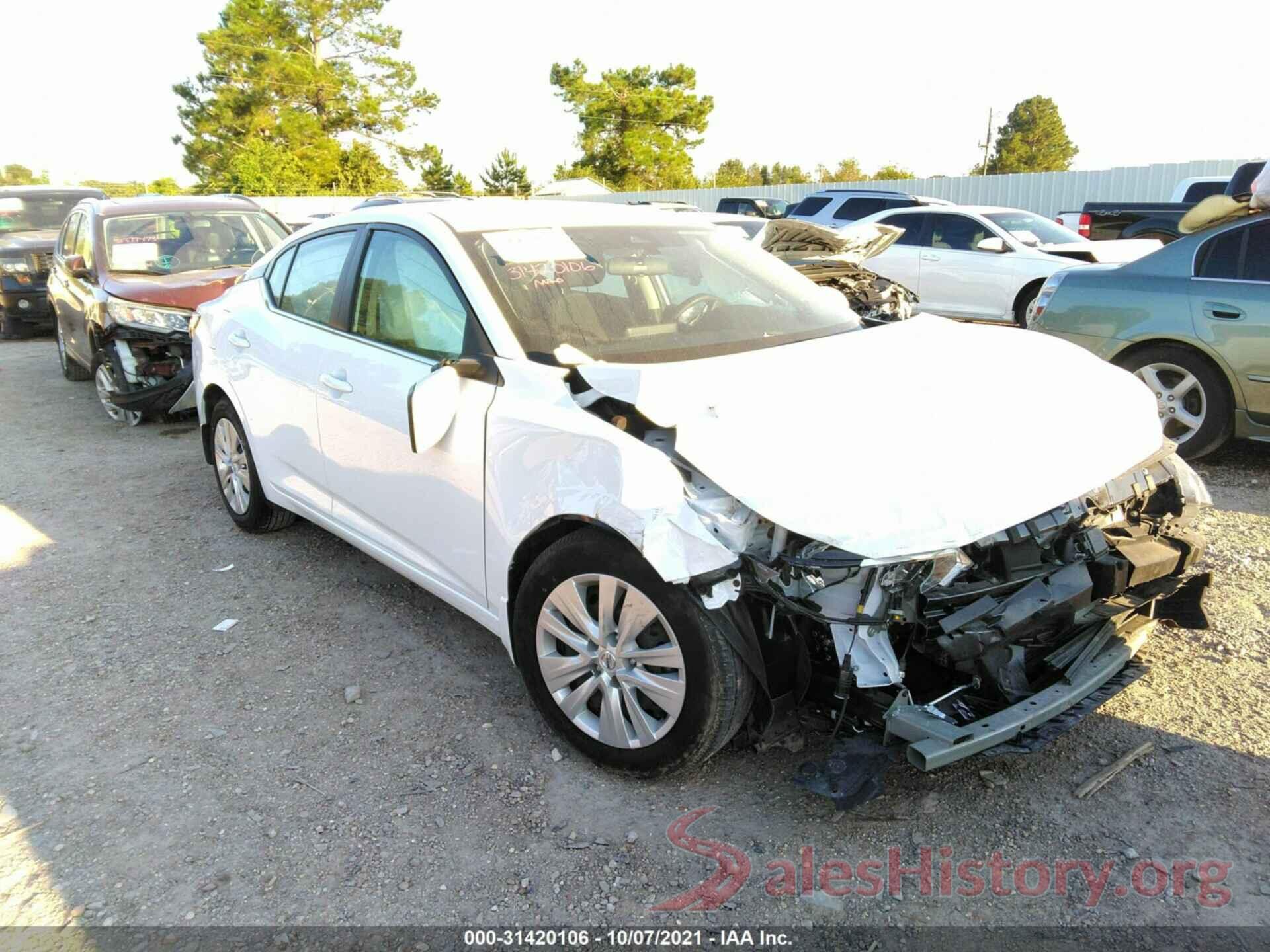 3N1AB8BV8LY298641 2020 NISSAN SENTRA