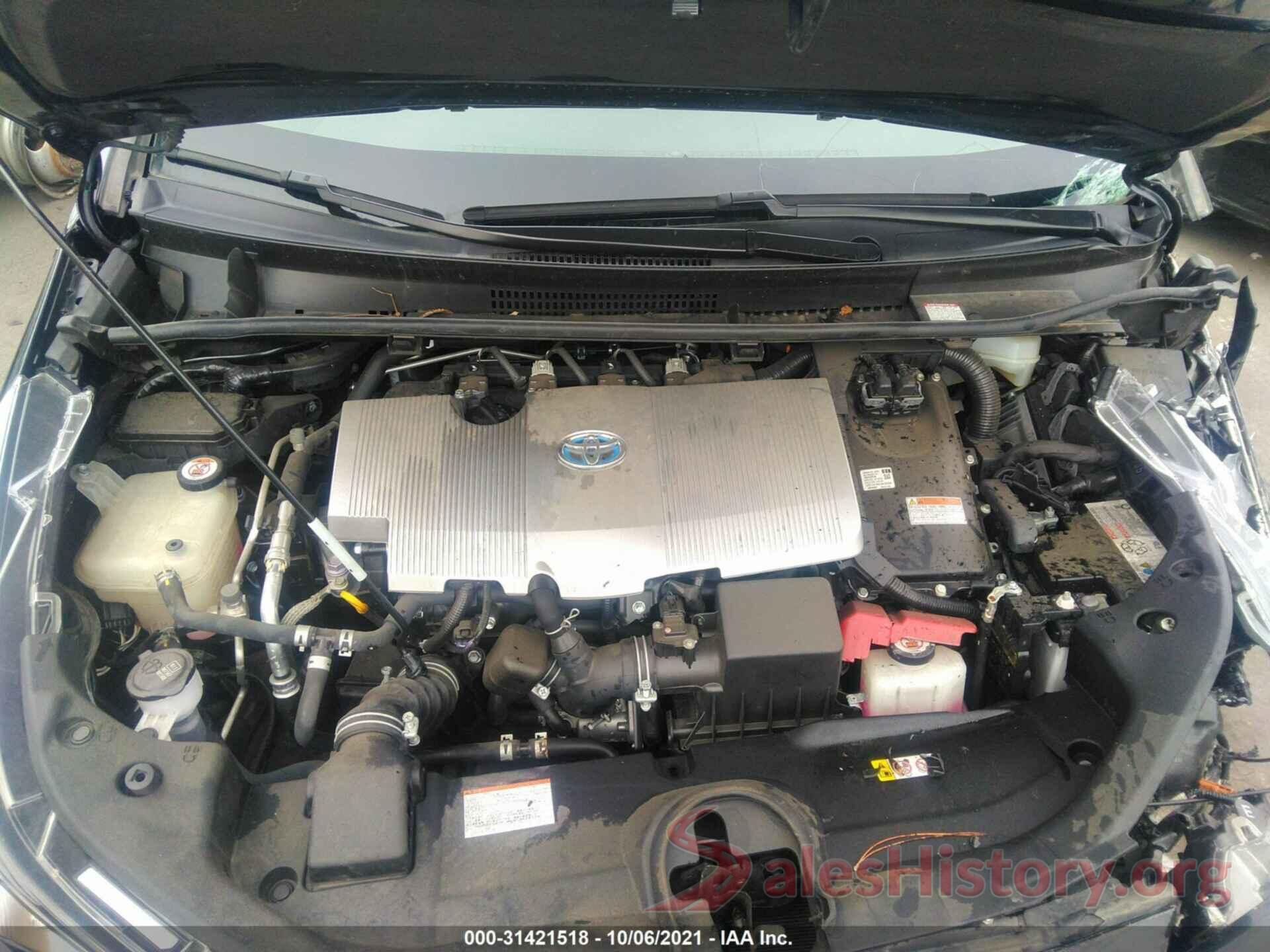 JTDKARFU7K3091886 2019 TOYOTA PRIUS