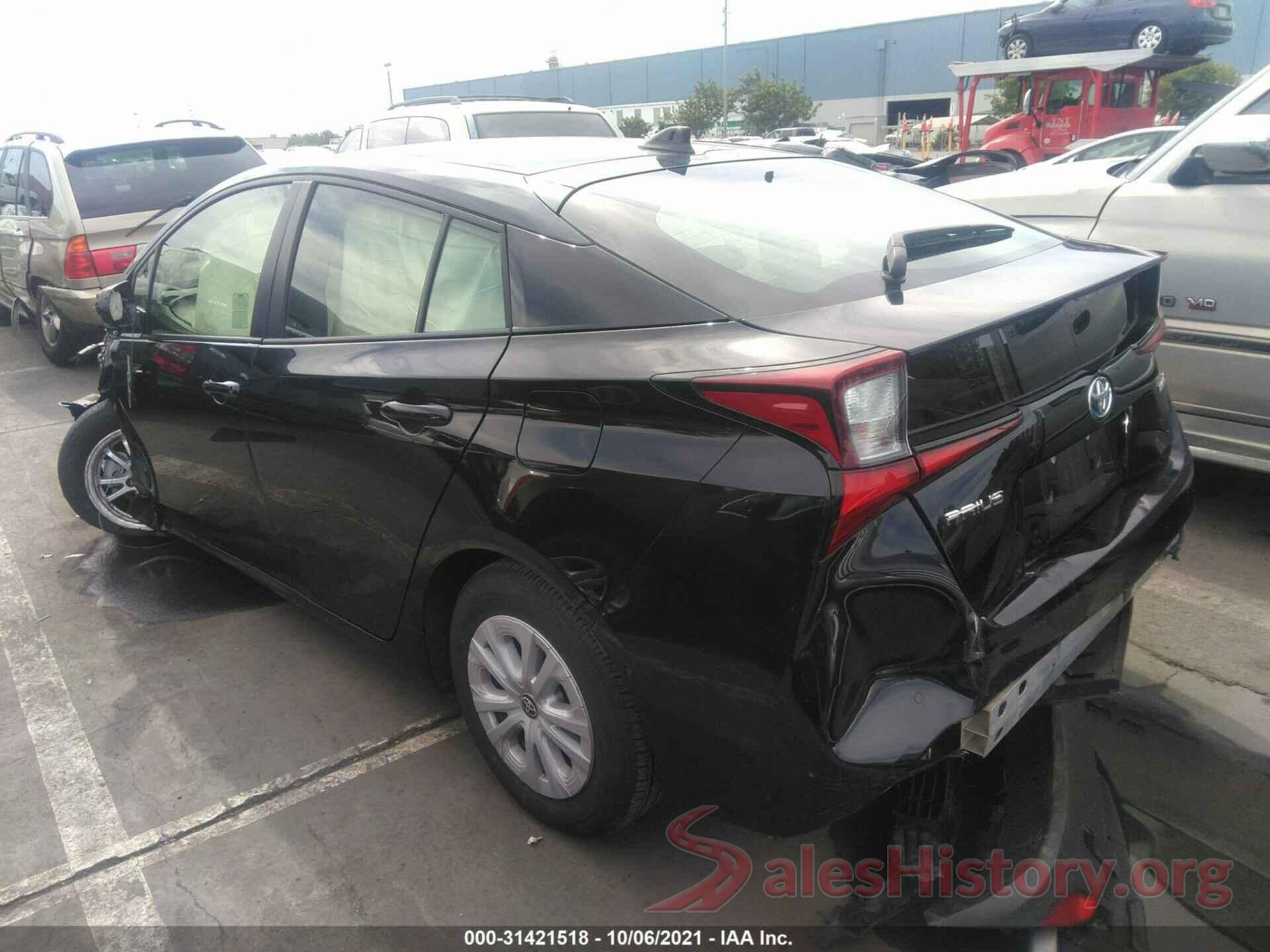 JTDKARFU7K3091886 2019 TOYOTA PRIUS