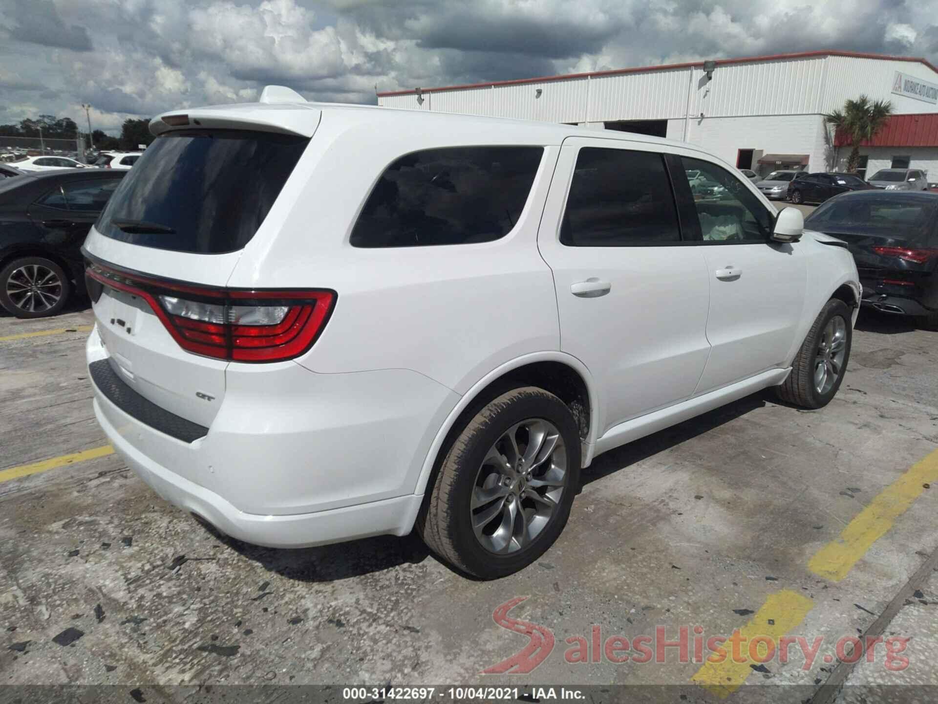 1C4RDJDG8LC308075 2020 DODGE DURANGO