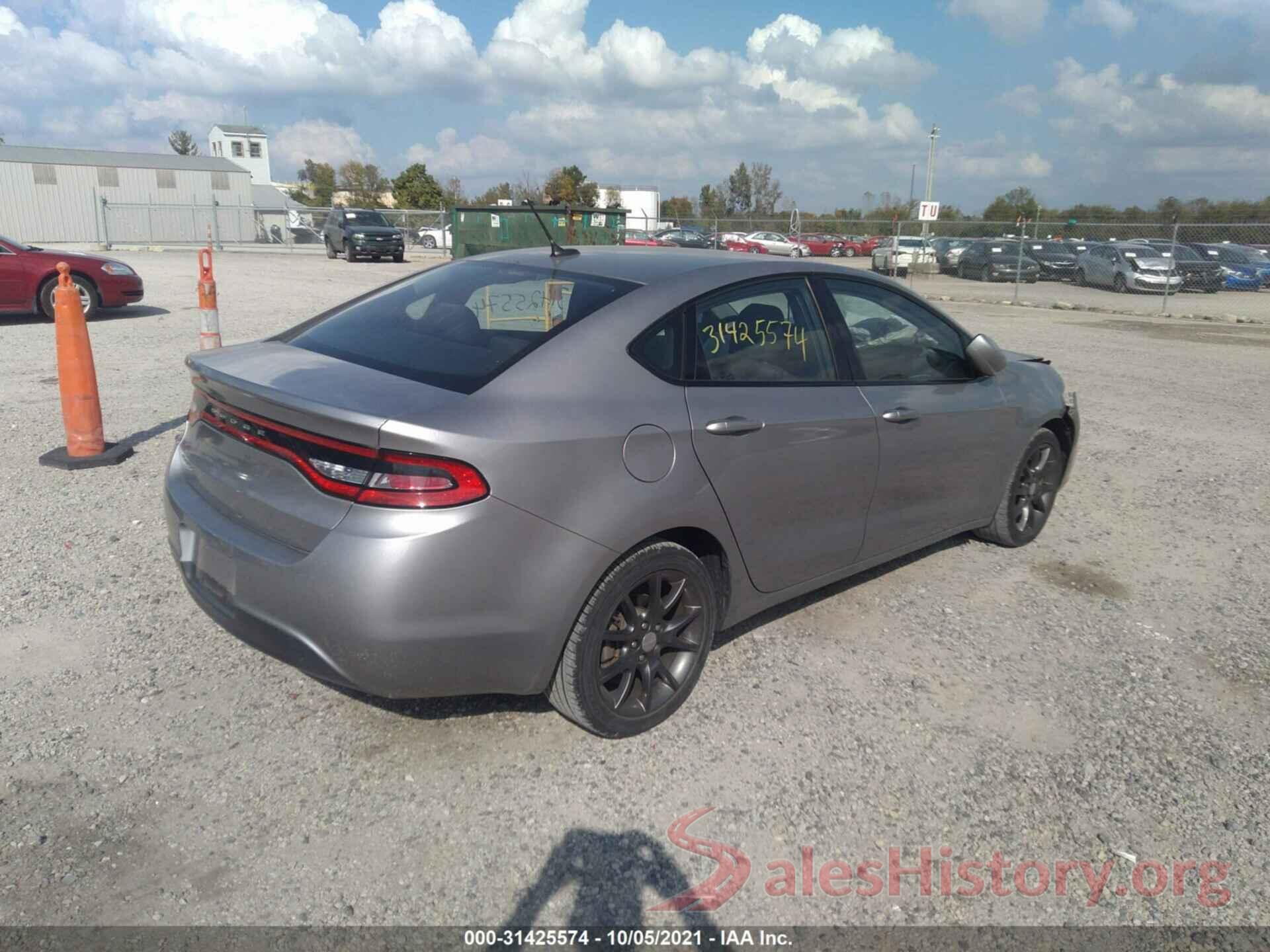 1C3CDFAA1GD533901 2016 DODGE DART