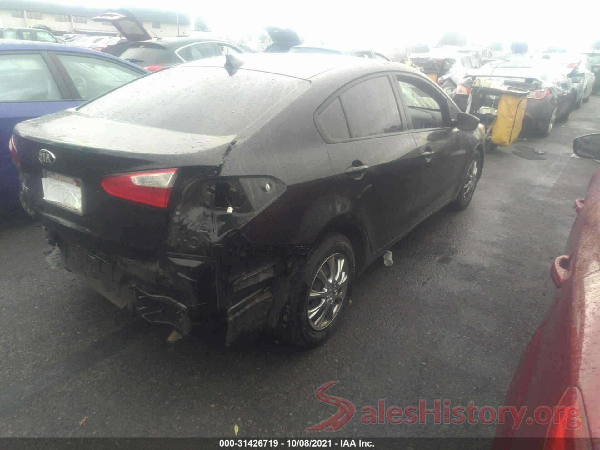 KNAFK4A6XG5613848 2016 KIA FORTE