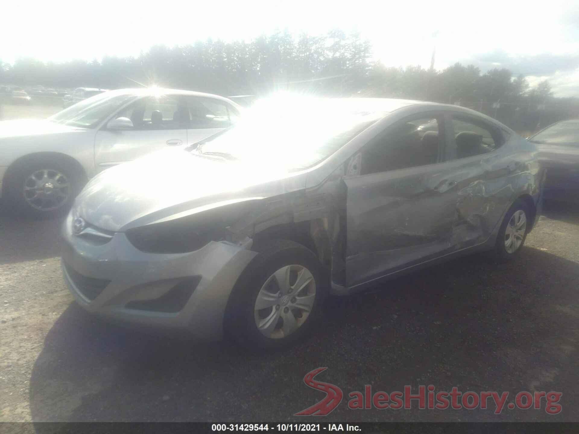 5NPDH4AE5GH733380 2016 HYUNDAI ELANTRA