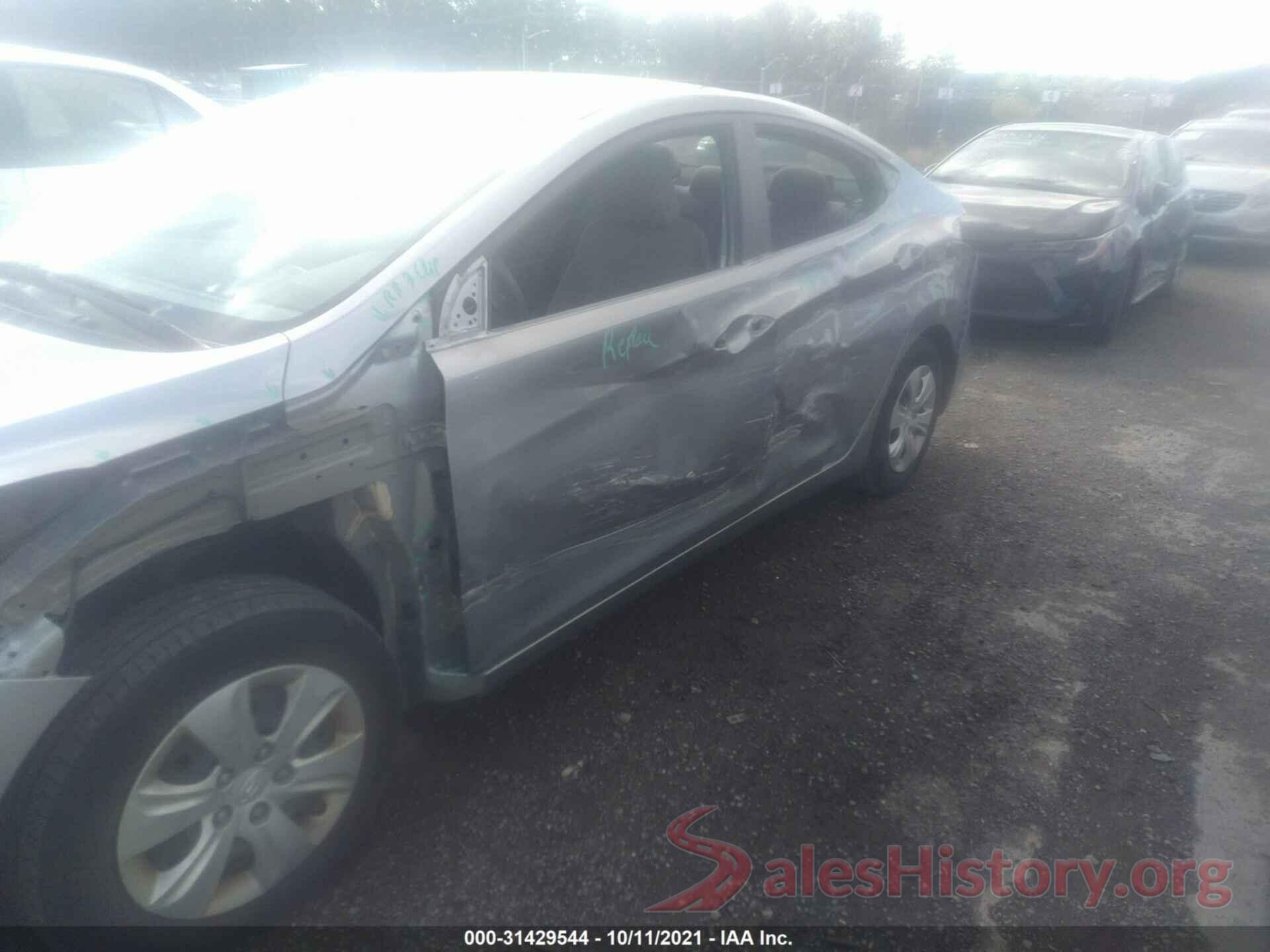 5NPDH4AE5GH733380 2016 HYUNDAI ELANTRA