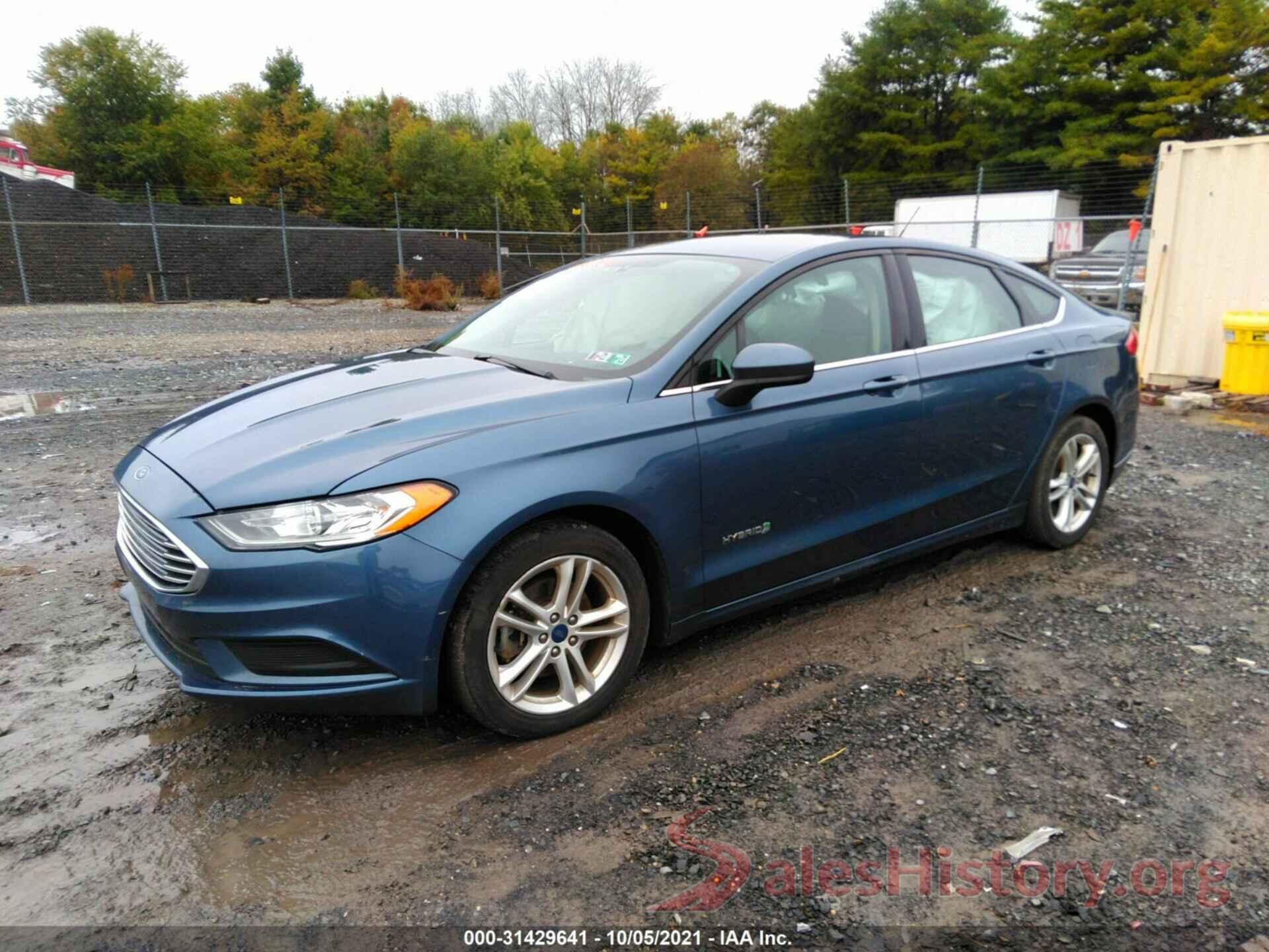 3FA6P0UUXJR210261 2018 FORD FUSION HYBRID