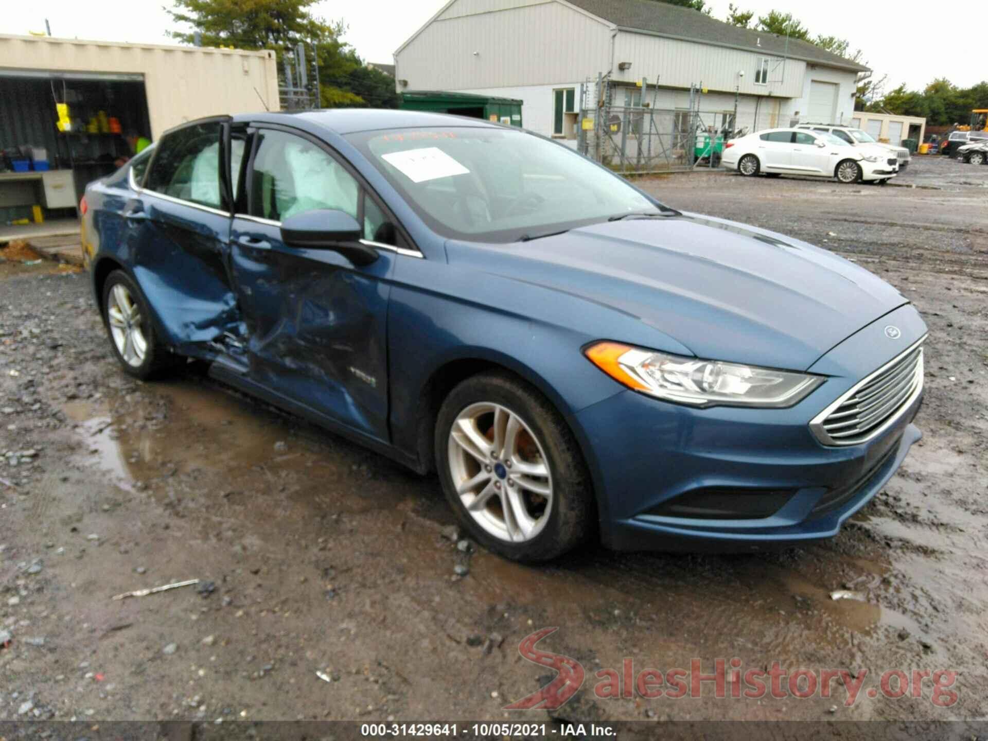 3FA6P0UUXJR210261 2018 FORD FUSION HYBRID