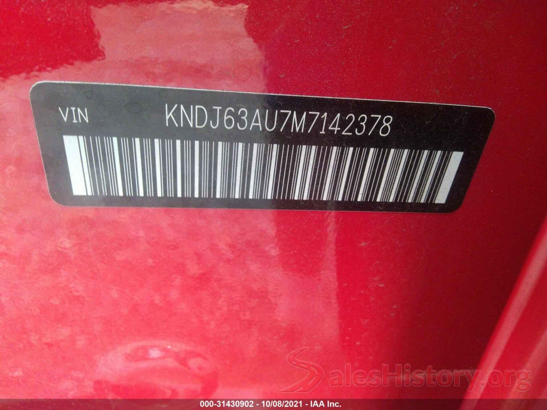 KNDJ63AU7M7142378 2021 KIA SOUL