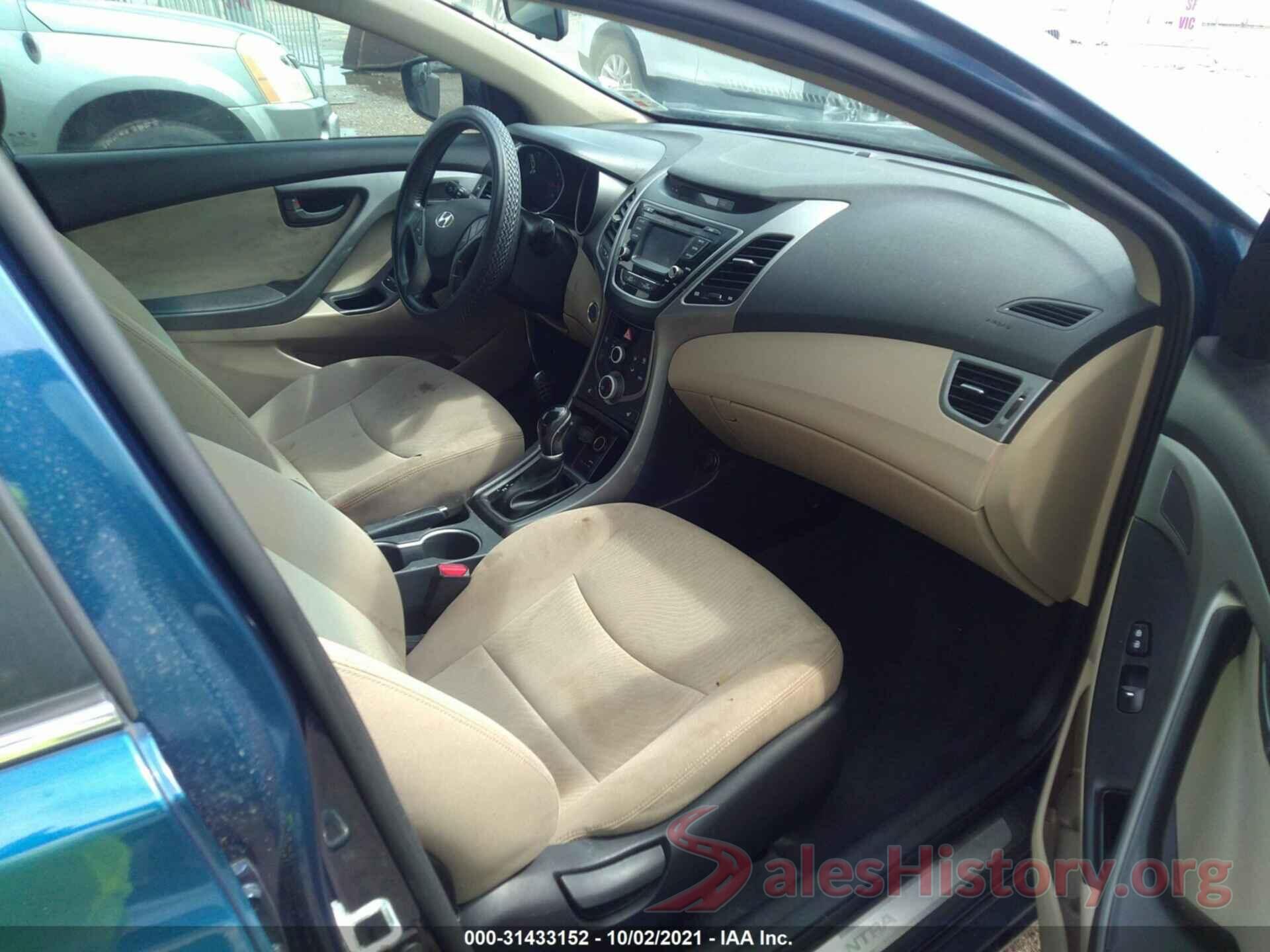 KMHDH4AE0GU593868 2016 HYUNDAI ELANTRA