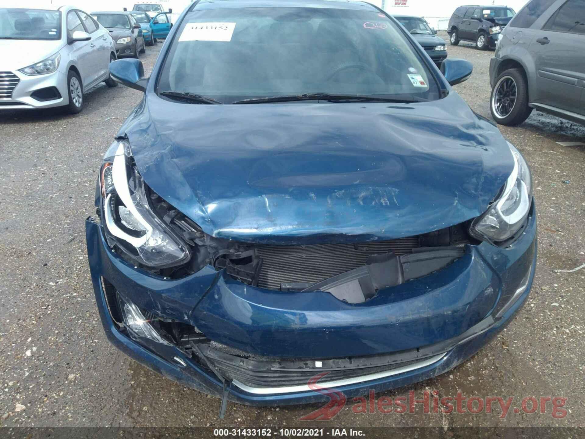 KMHDH4AE0GU593868 2016 HYUNDAI ELANTRA