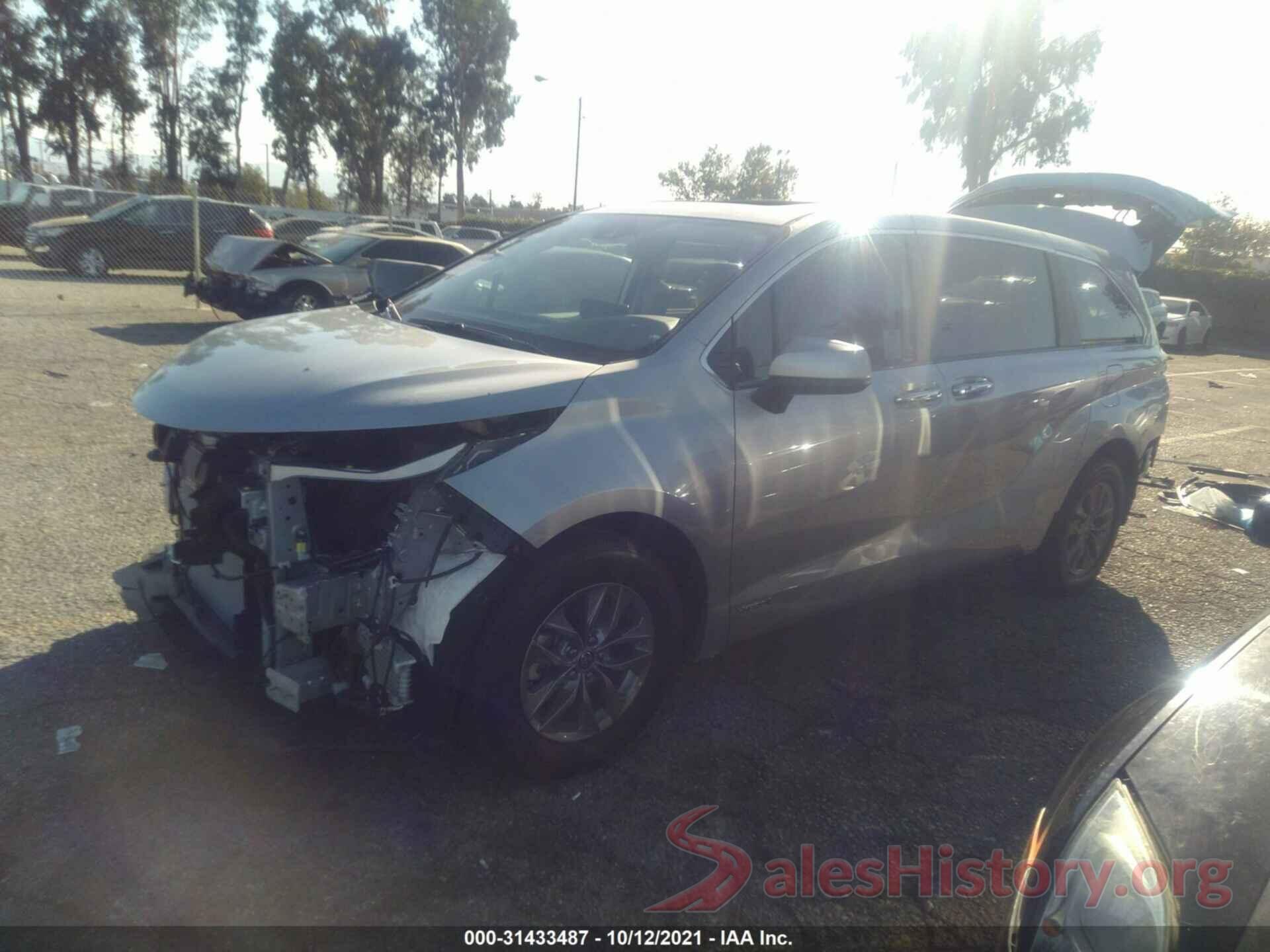 5TDJRKEC7MS059543 2021 TOYOTA SIENNA