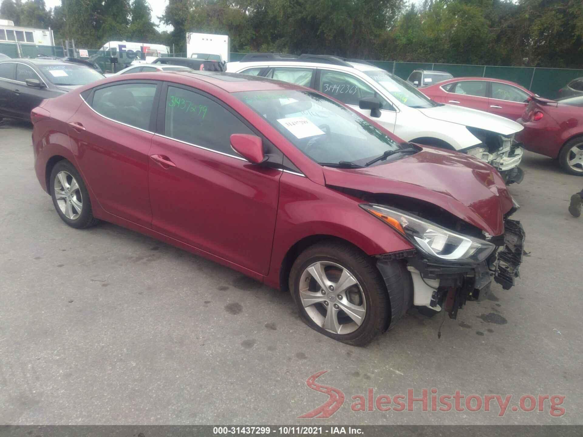 5NPDH4AE3GH723057 2016 HYUNDAI ELANTRA