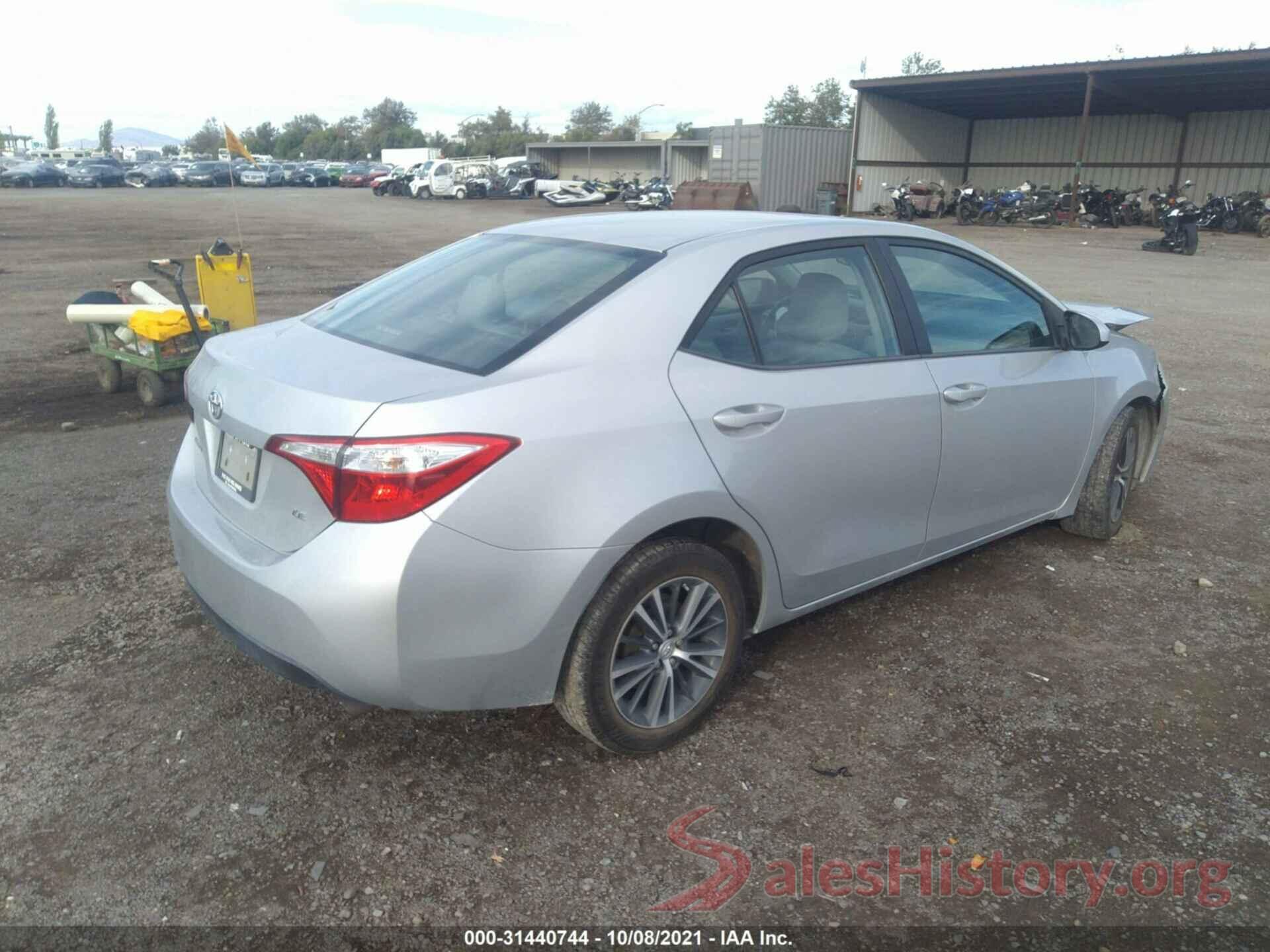 5YFBURHE8GP493699 2016 TOYOTA COROLLA