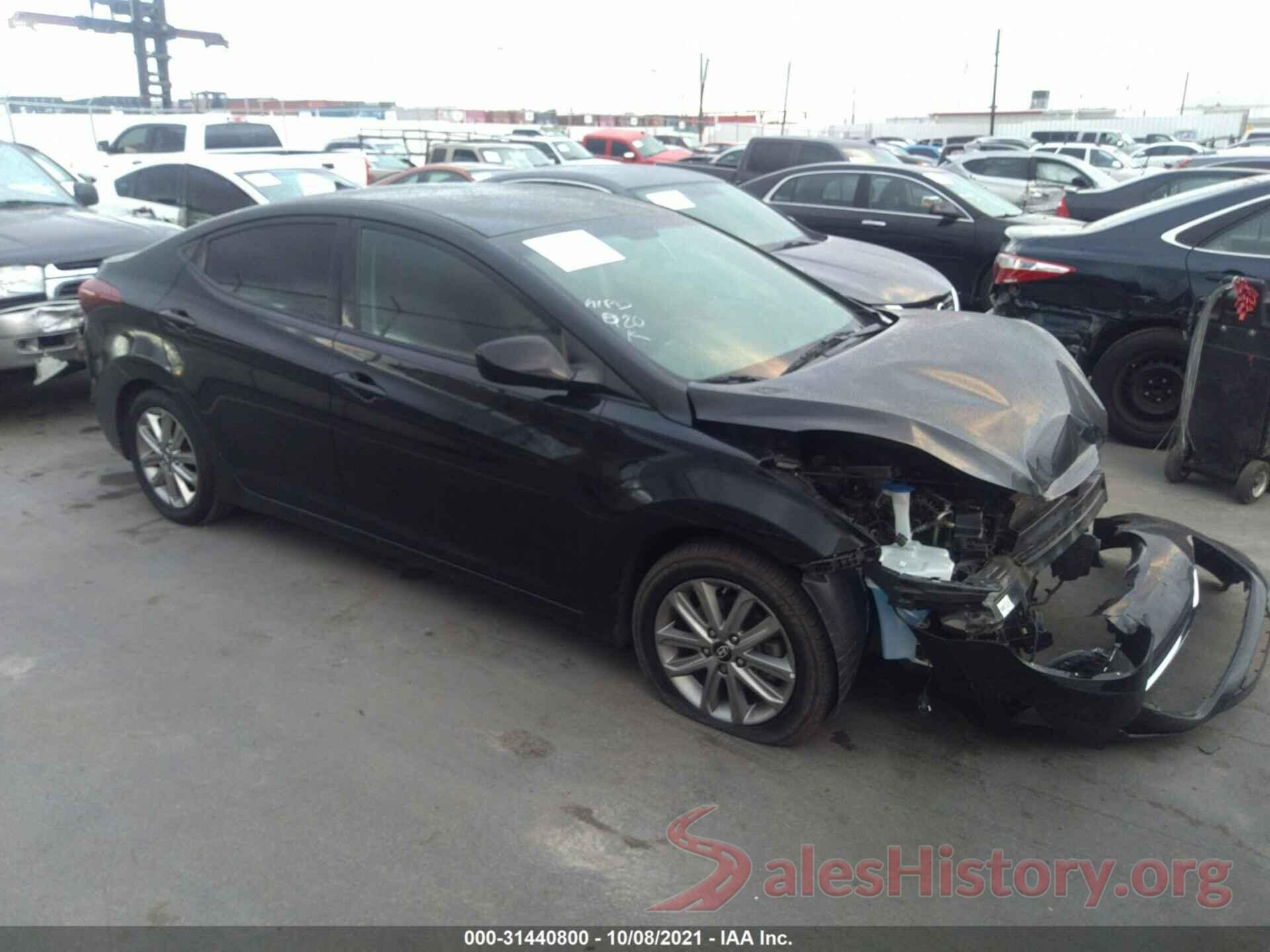 5NPDH4AE9GH749145 2016 HYUNDAI ELANTRA