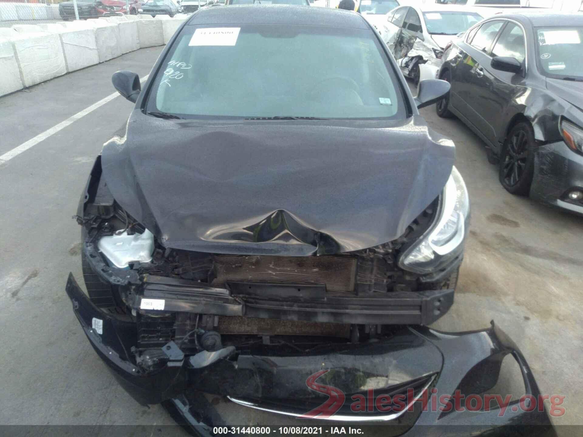 5NPDH4AE9GH749145 2016 HYUNDAI ELANTRA