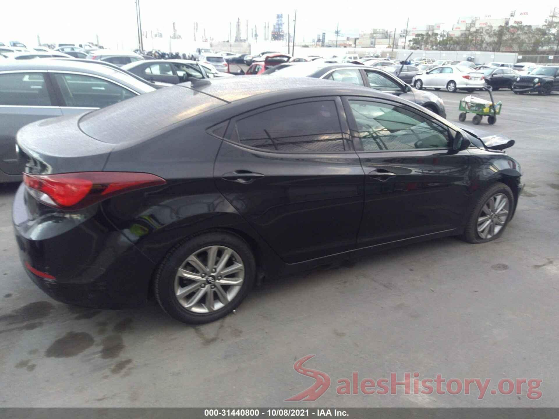 5NPDH4AE9GH749145 2016 HYUNDAI ELANTRA