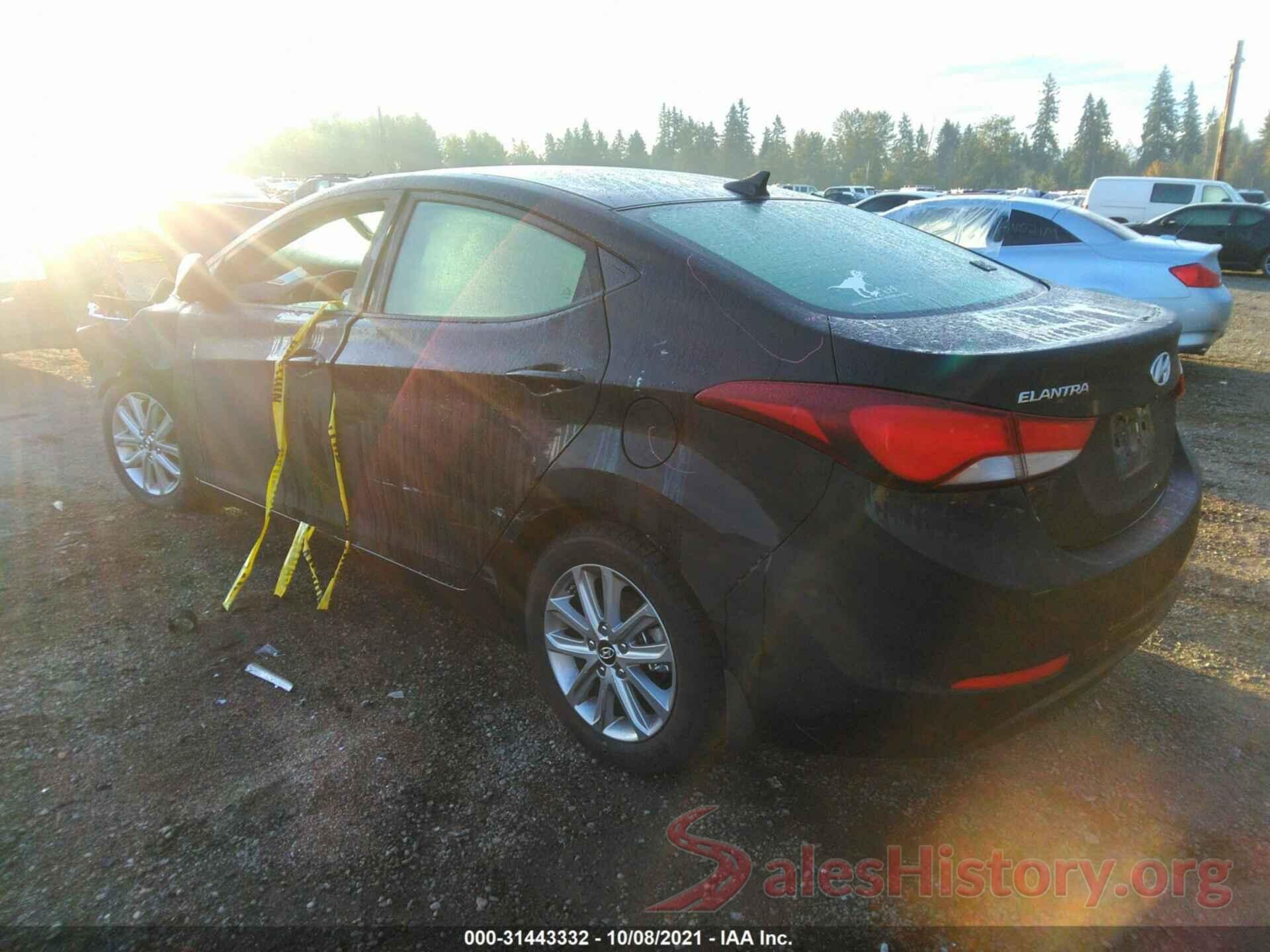 5NPDH4AE7GH658309 2016 HYUNDAI ELANTRA