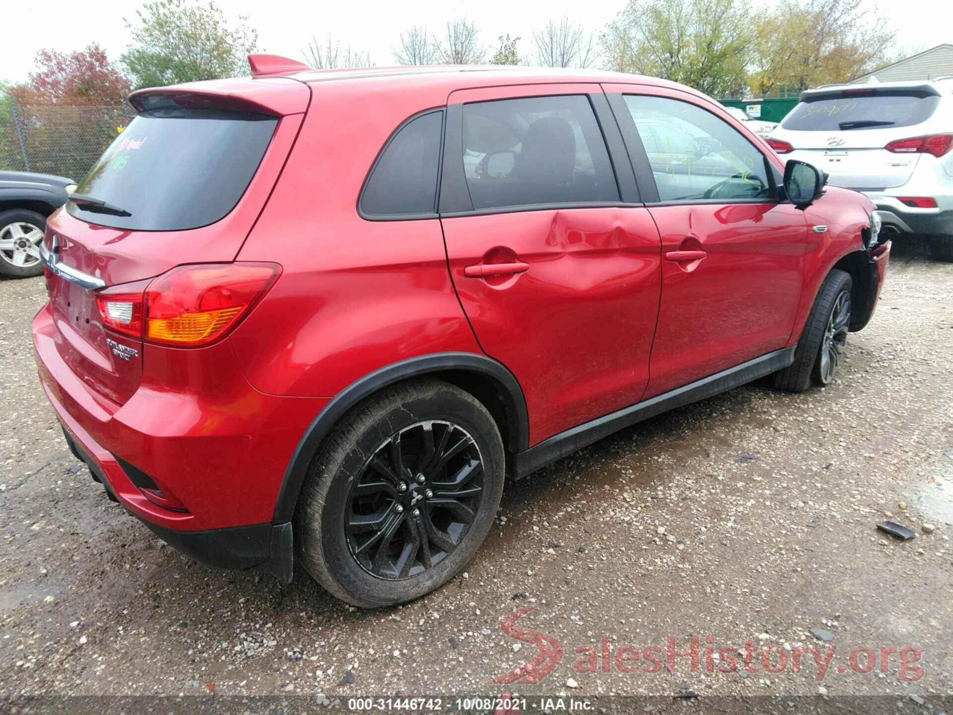 JA4AP3AU6KU027292 2019 MITSUBISHI OUTLANDER SPORT