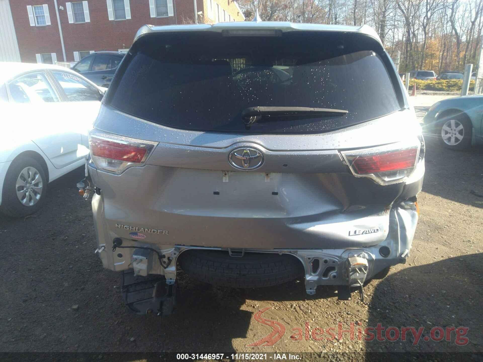 5TDBKRFH3GS281092 2016 TOYOTA HIGHLANDER