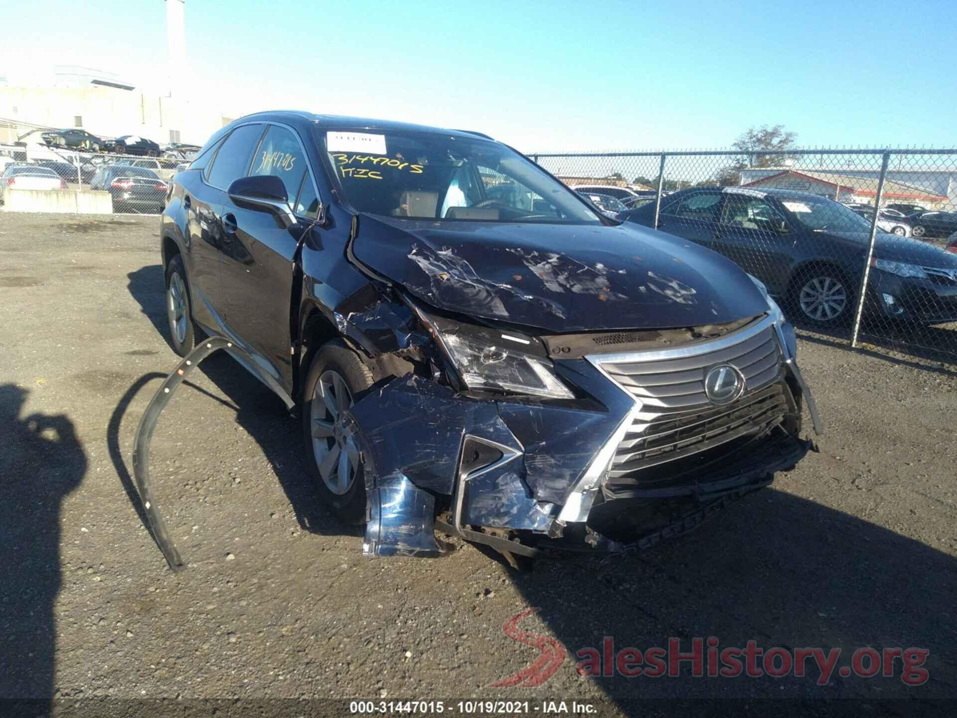 2T2BZMCA3HC091546 2017 LEXUS RX