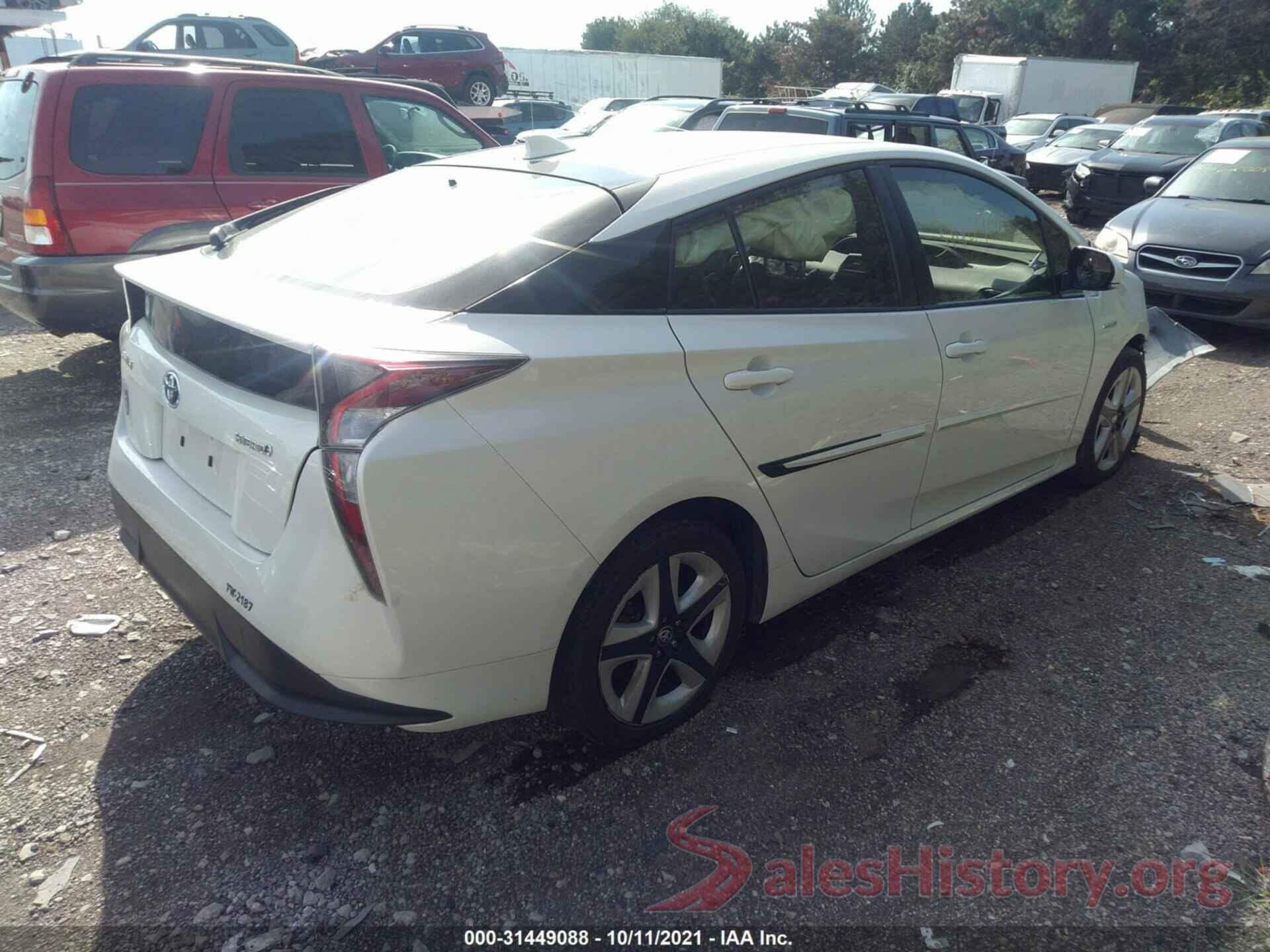 JTDKARFU9G3510229 2016 TOYOTA PRIUS