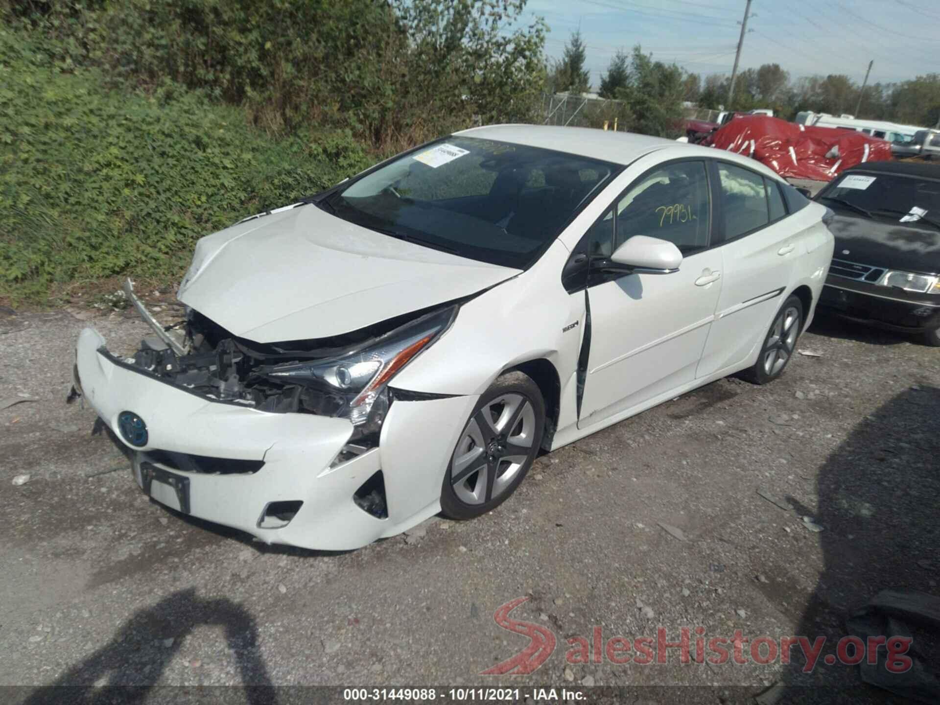 JTDKARFU9G3510229 2016 TOYOTA PRIUS