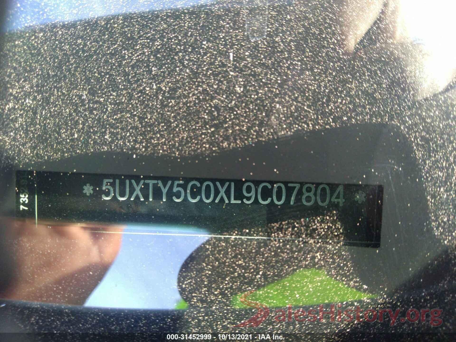 5UXTY5C0XL9C07804 2020 BMW X3