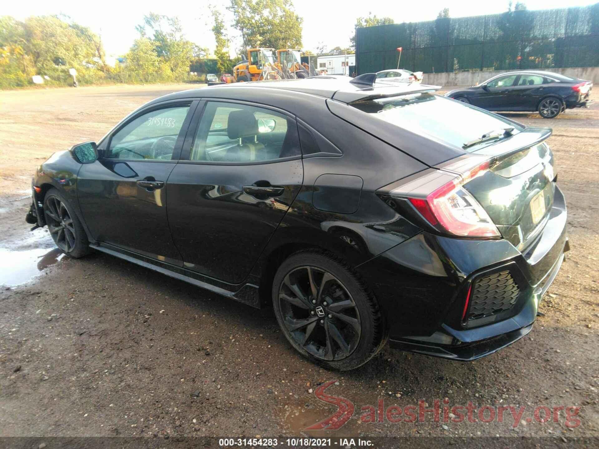 SHHFK7H40KU420283 2019 HONDA CIVIC HATCHBACK