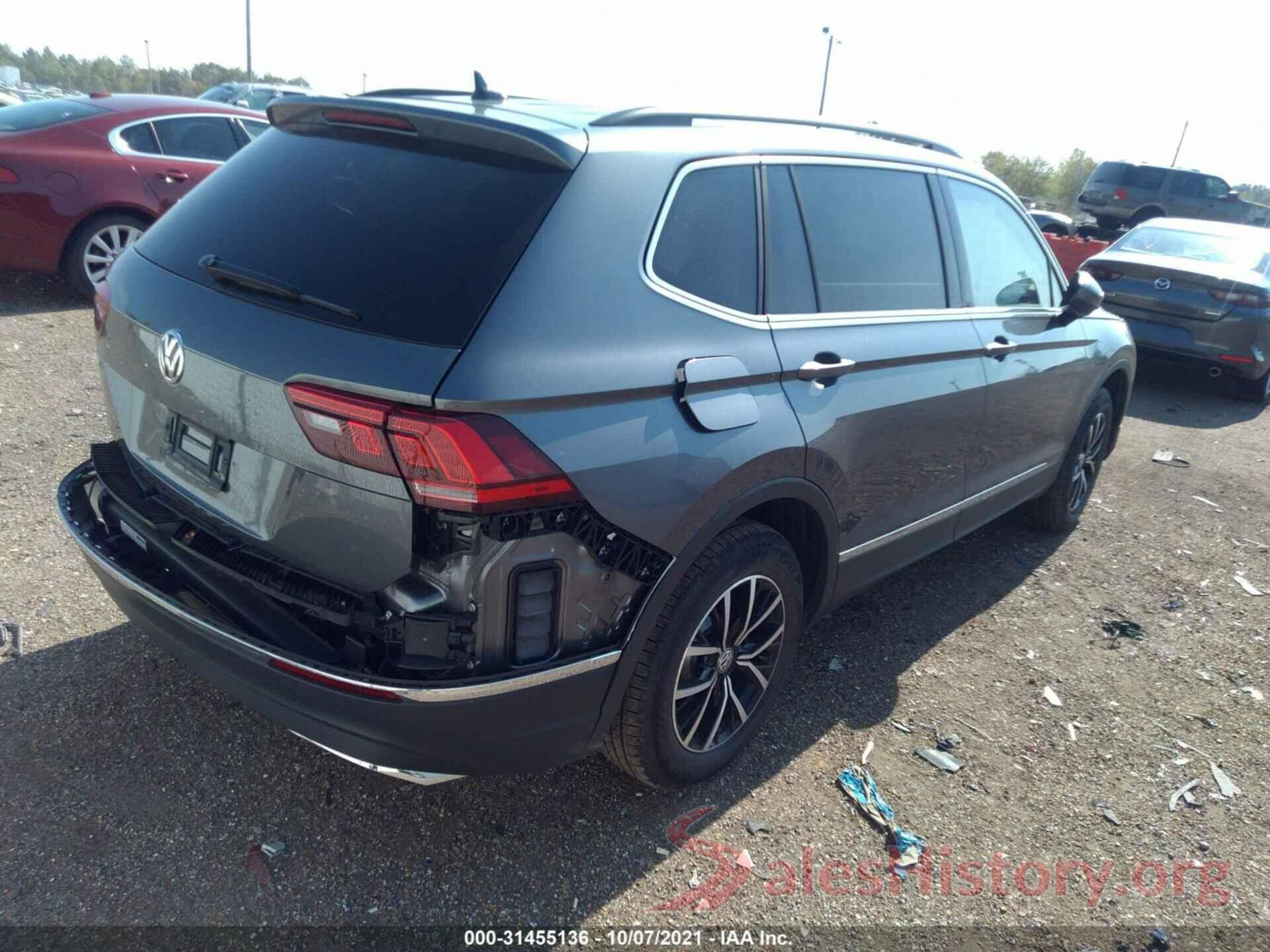 3VV3B7AX6MM113452 2021 VOLKSWAGEN TIGUAN