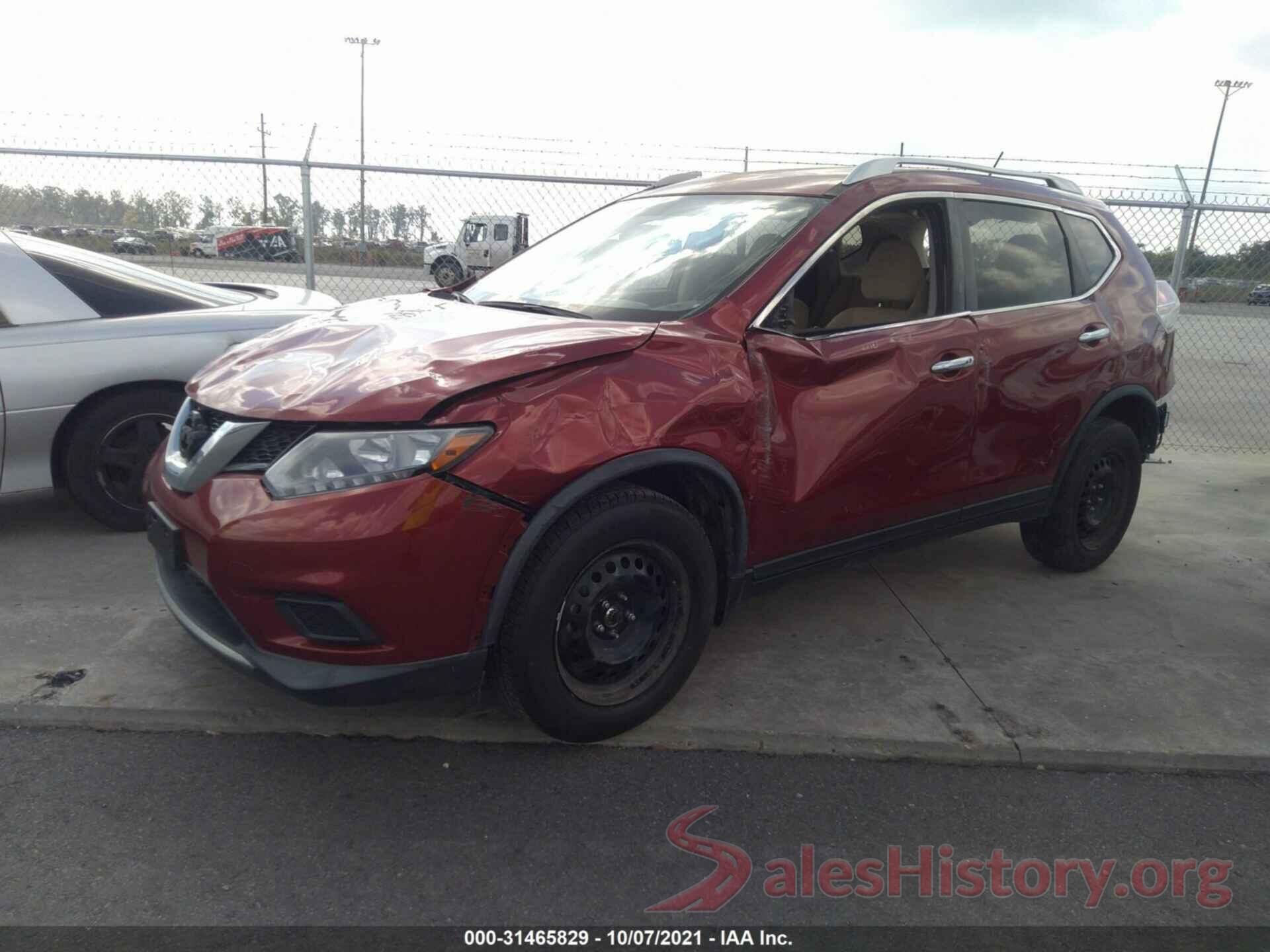 KNMAT2MT5GP626933 2016 NISSAN ROGUE