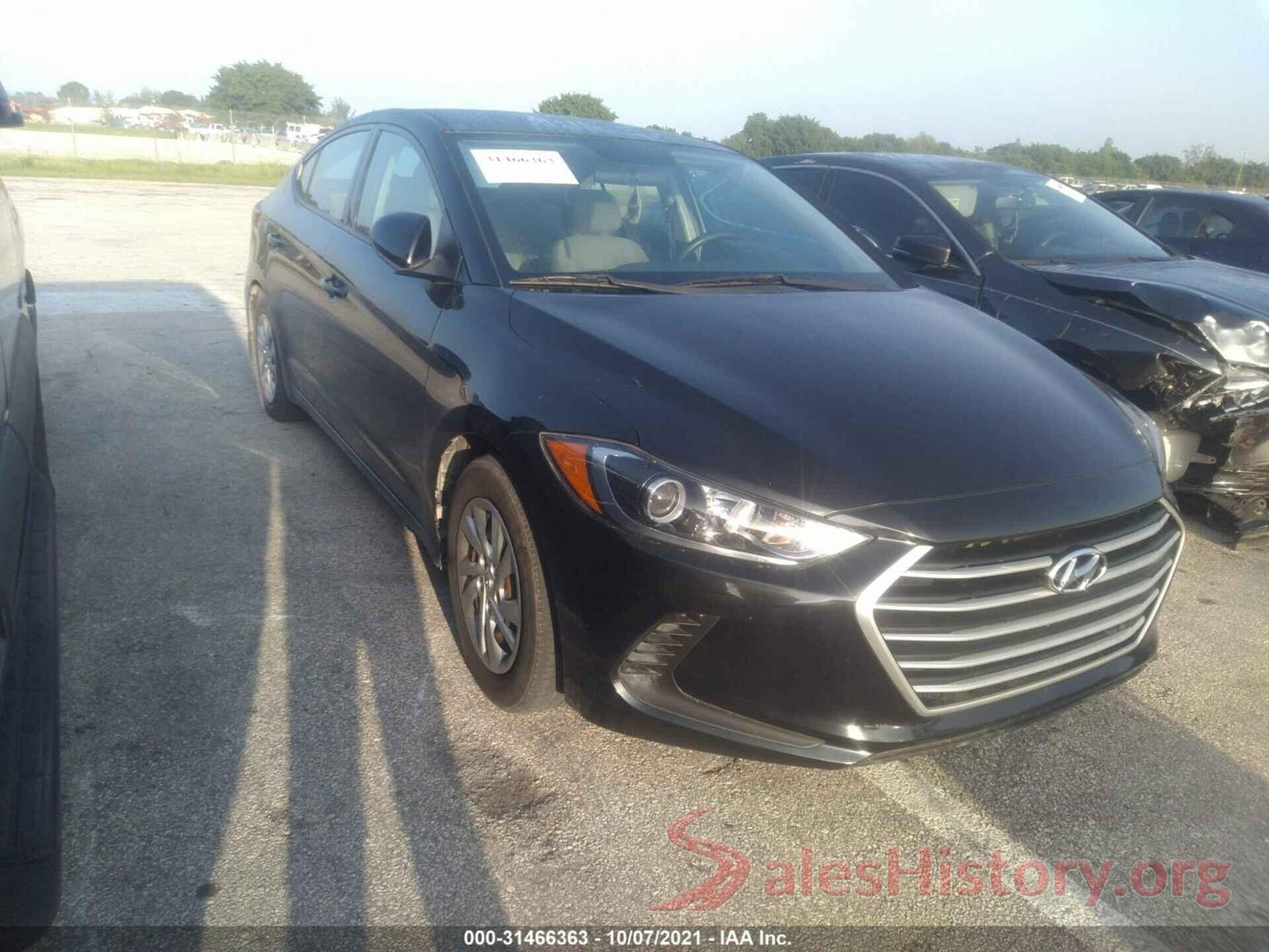 5NPD74LF4JH355343 2018 HYUNDAI ELANTRA